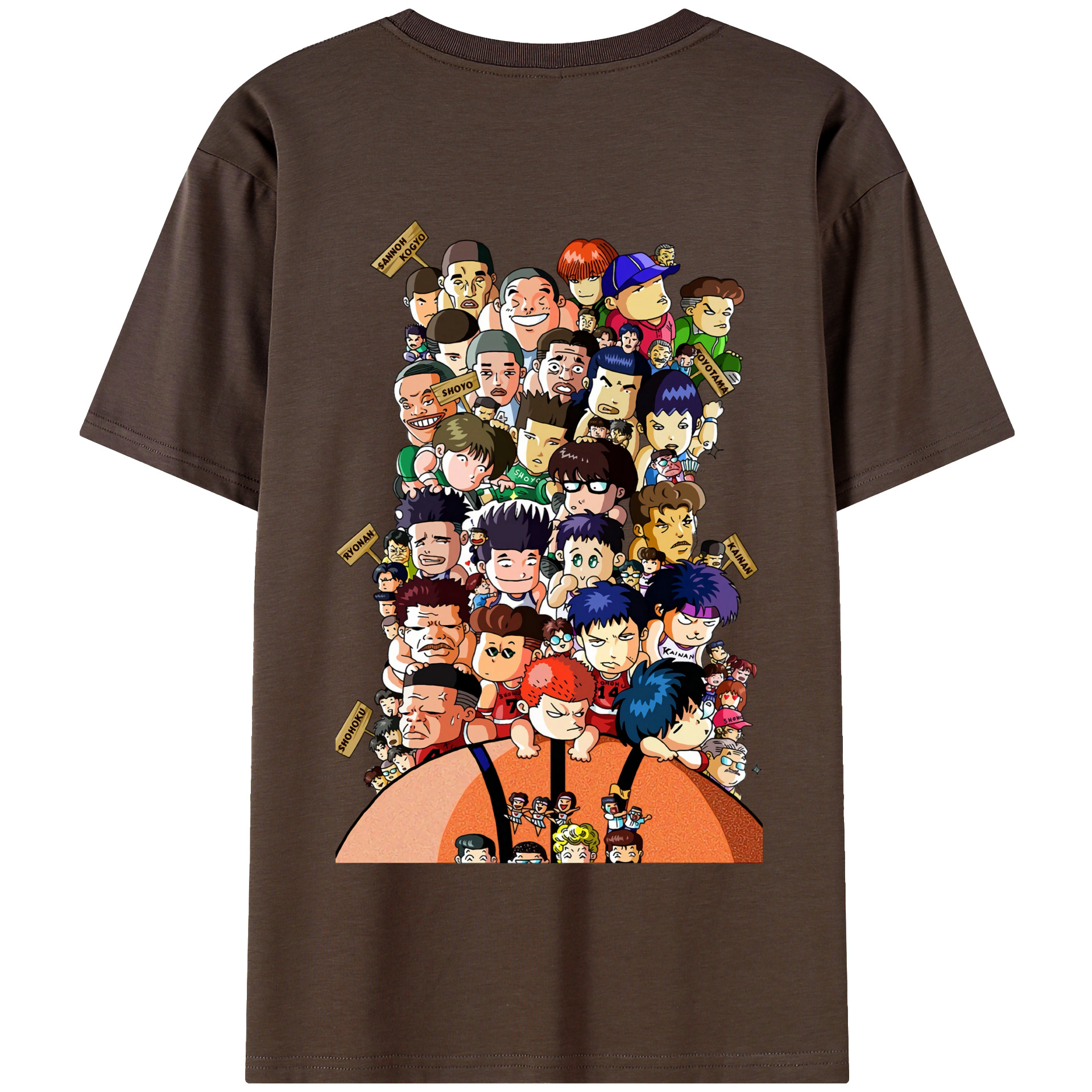 SLAM DUNK／スラムダンク 綿100％半袖Tシャツ（背面プリント）