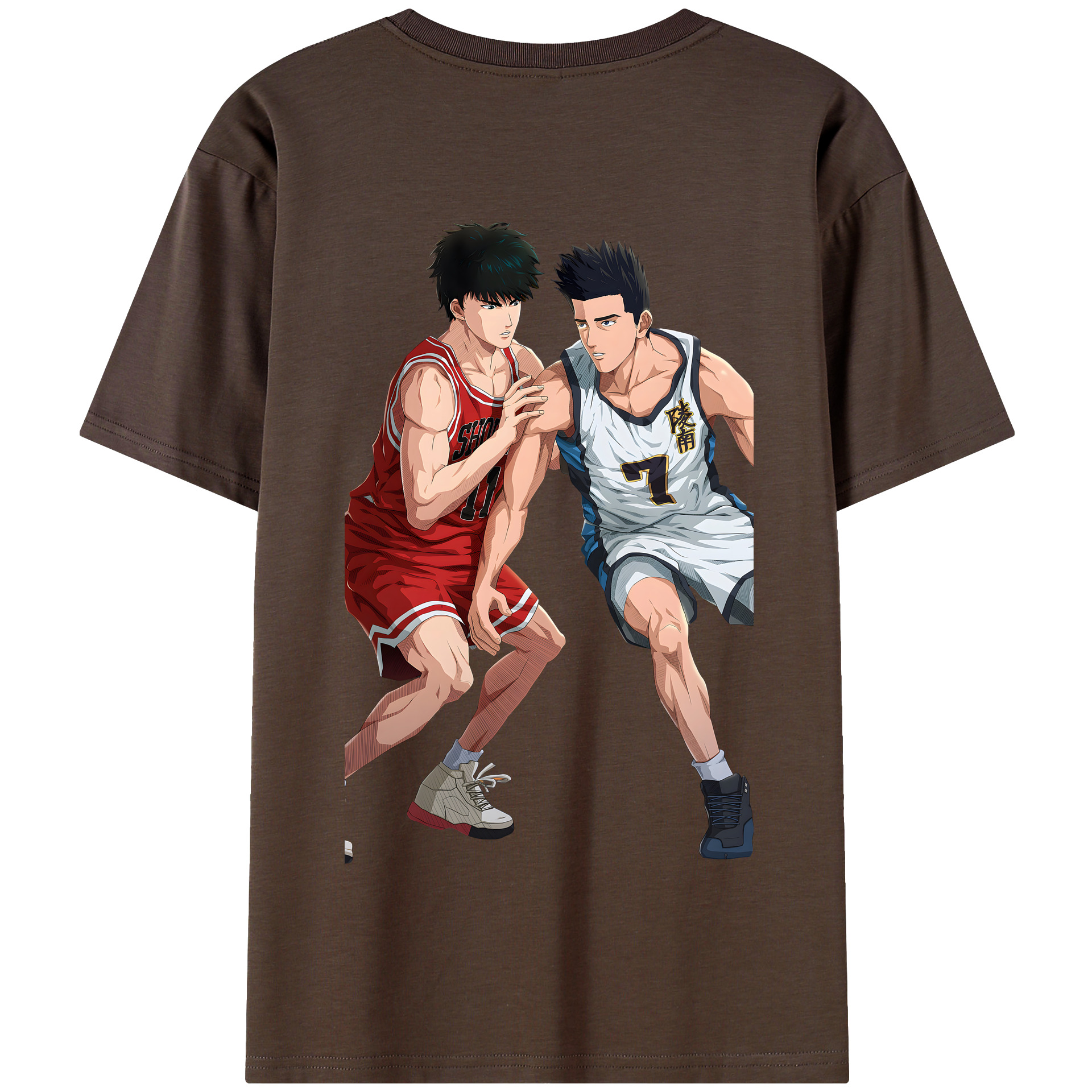 SLAM DUNK／スラムダンク 綿100％半袖Tシャツ（背面プリント）