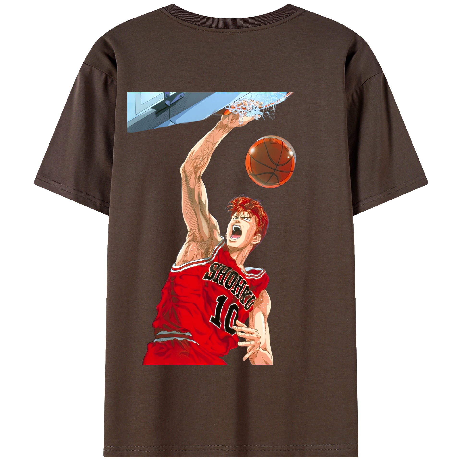 SLAM DUNK／スラムダンク 綿100％半袖Tシャツ（背面プリント）
