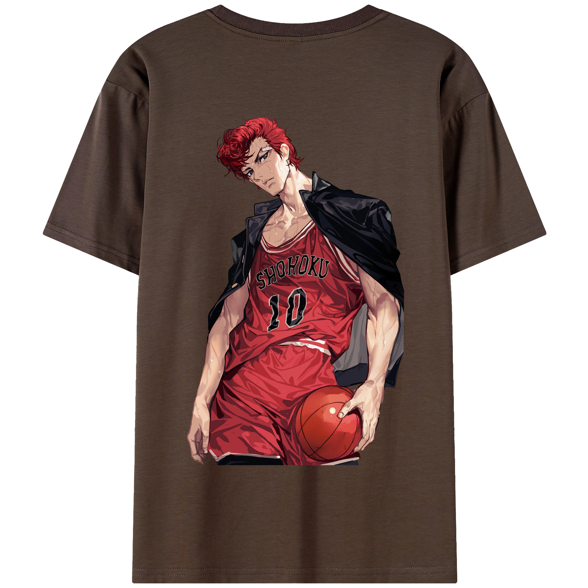 SLAM DUNK／スラムダンク 綿100％半袖Tシャツ（背面プリント）