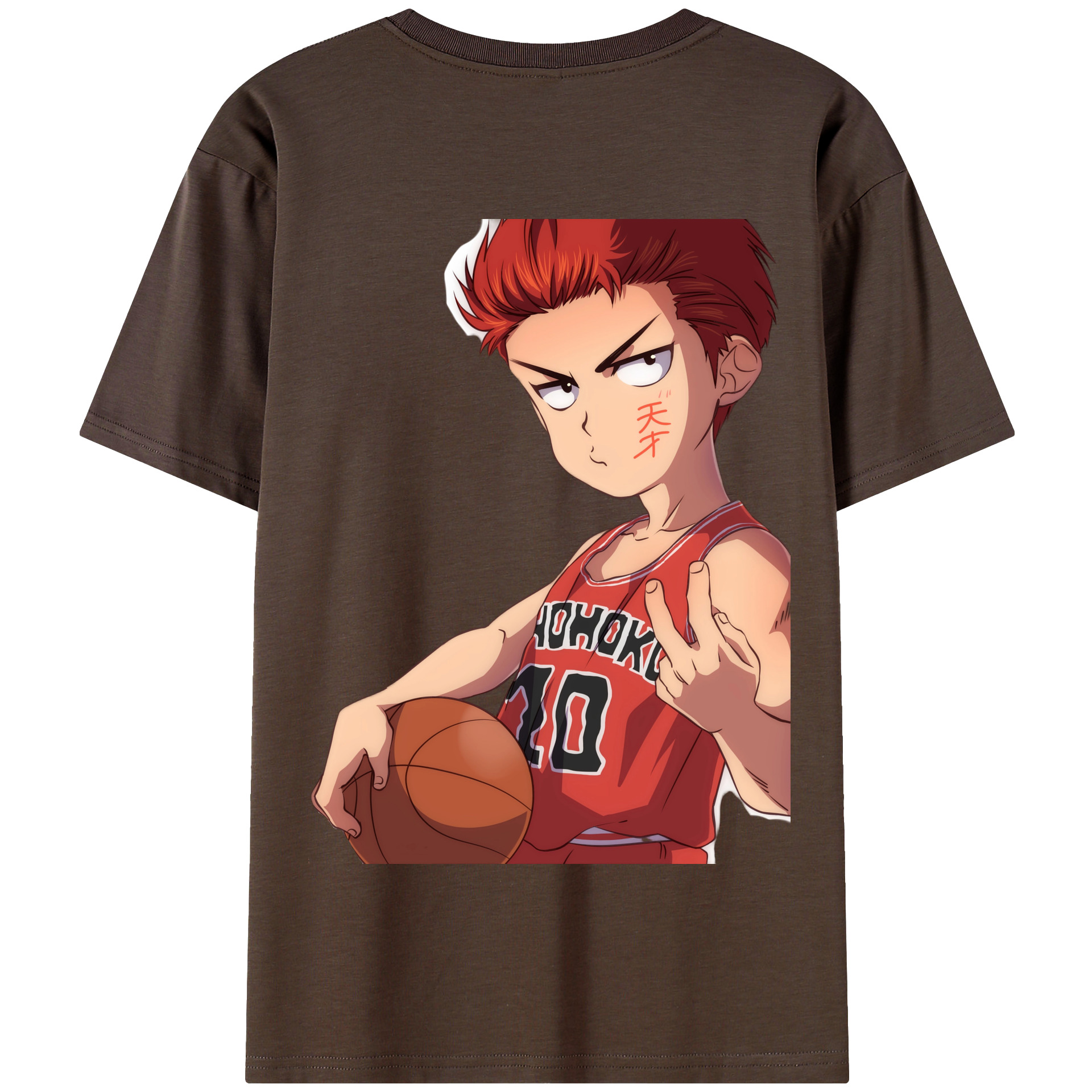 SLAM DUNK／スラムダンク 綿100％半袖Tシャツ（背面プリント）