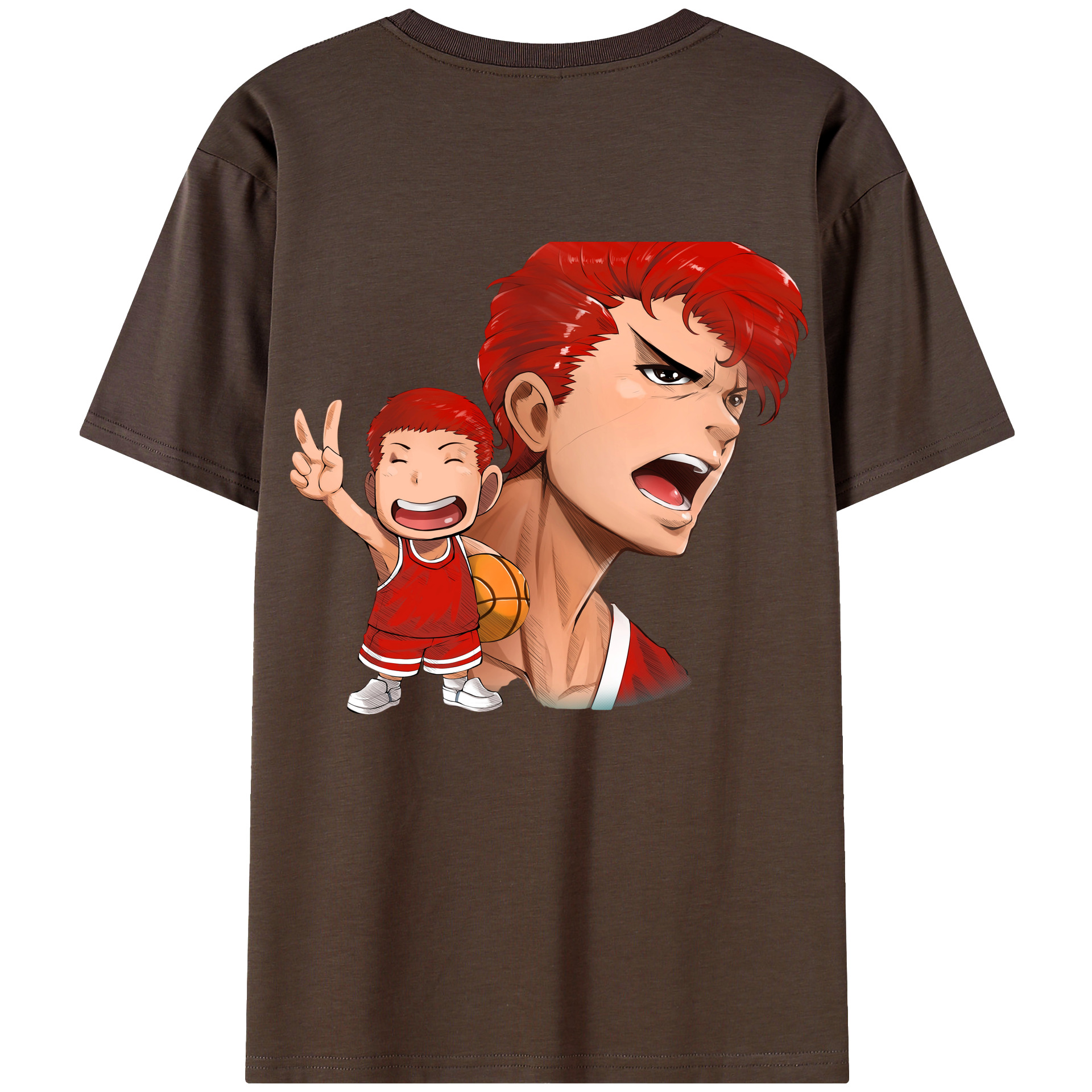 SLAM DUNK／スラムダンク 綿100％半袖Tシャツ（背面プリント）