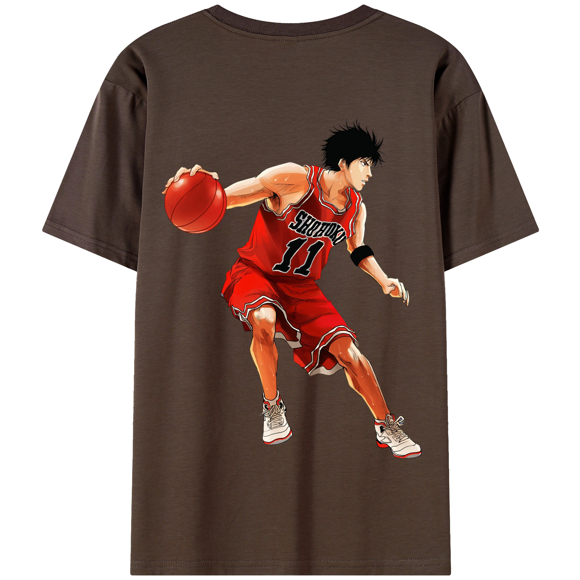 SLAM DUNK／スラムダンク 綿100％半袖Tシャツ（背面プリント）
