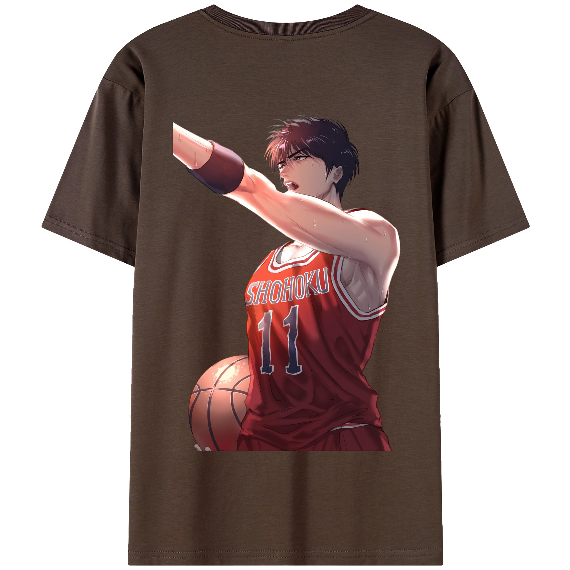 SLAM DUNK／スラムダンク 綿100％半袖Tシャツ（背面プリント）