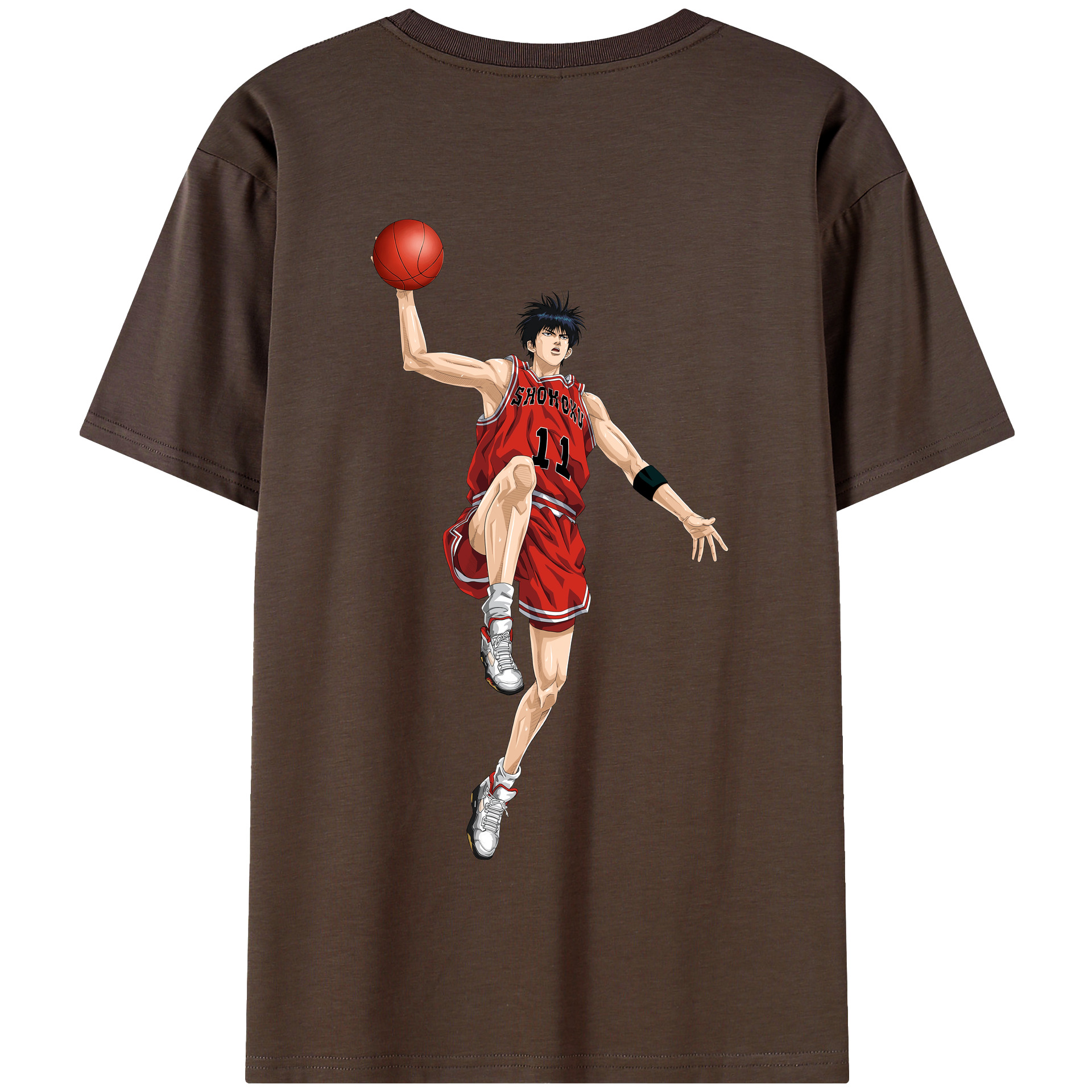 SLAM DUNK／スラムダンク 綿100％半袖Tシャツ（背面プリント）