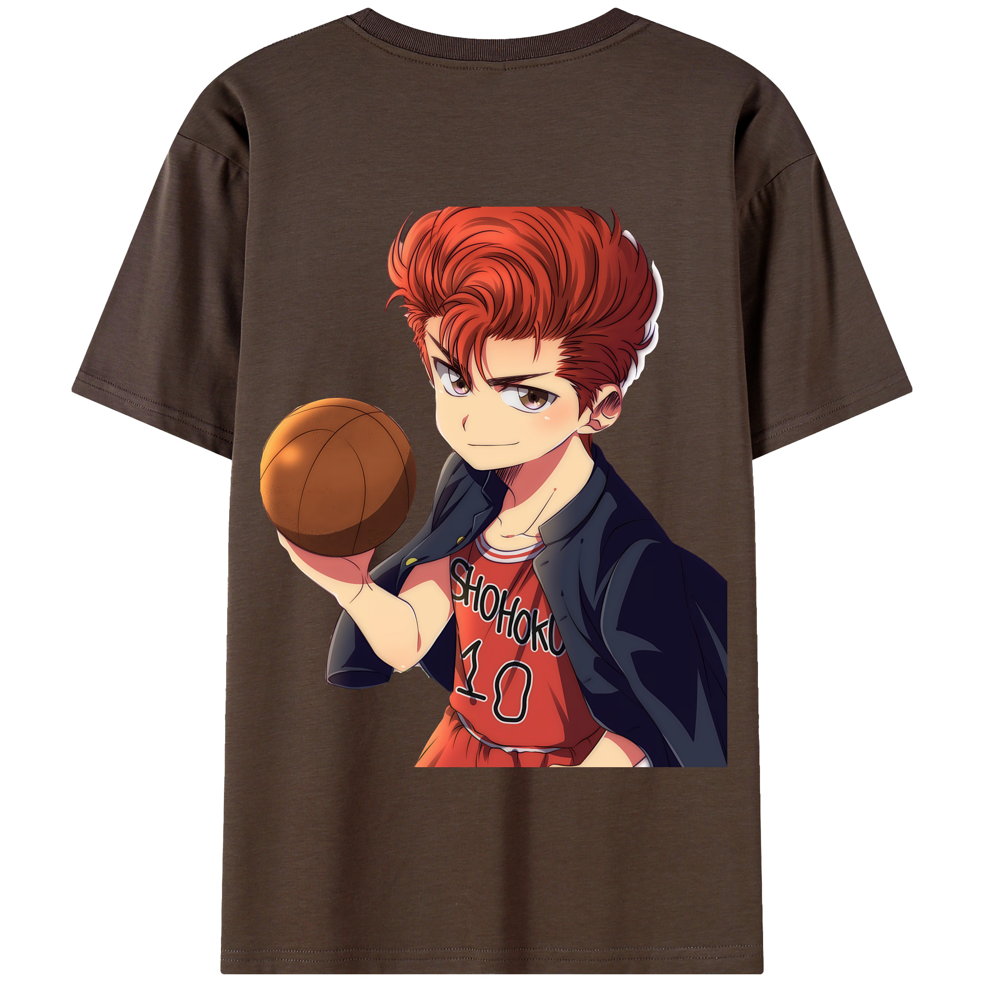 SLAM DUNK／スラムダンク 綿100％半袖Tシャツ（背面プリント）