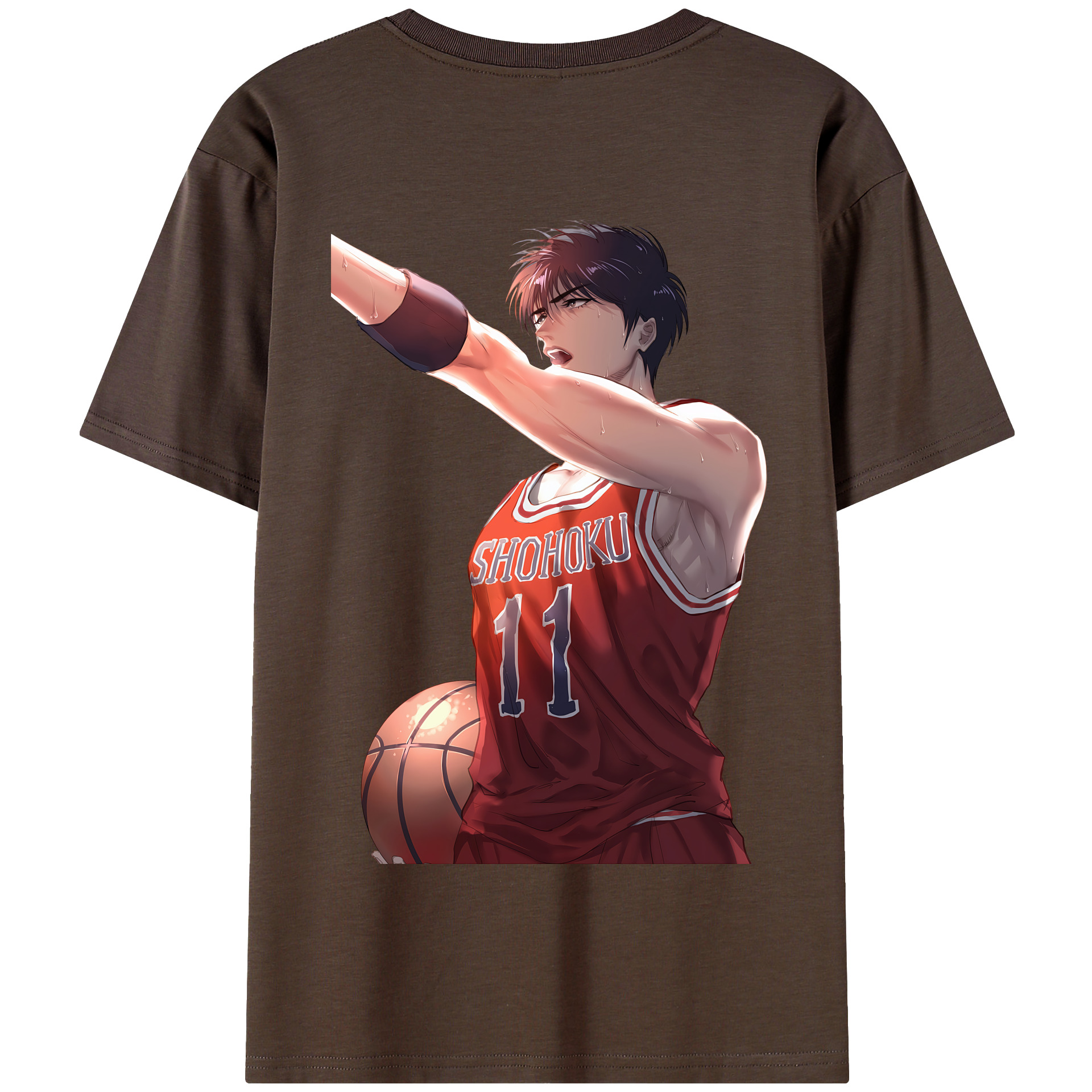 SLAM DUNK／スラムダンク 綿100％半袖Tシャツ（背面プリント）