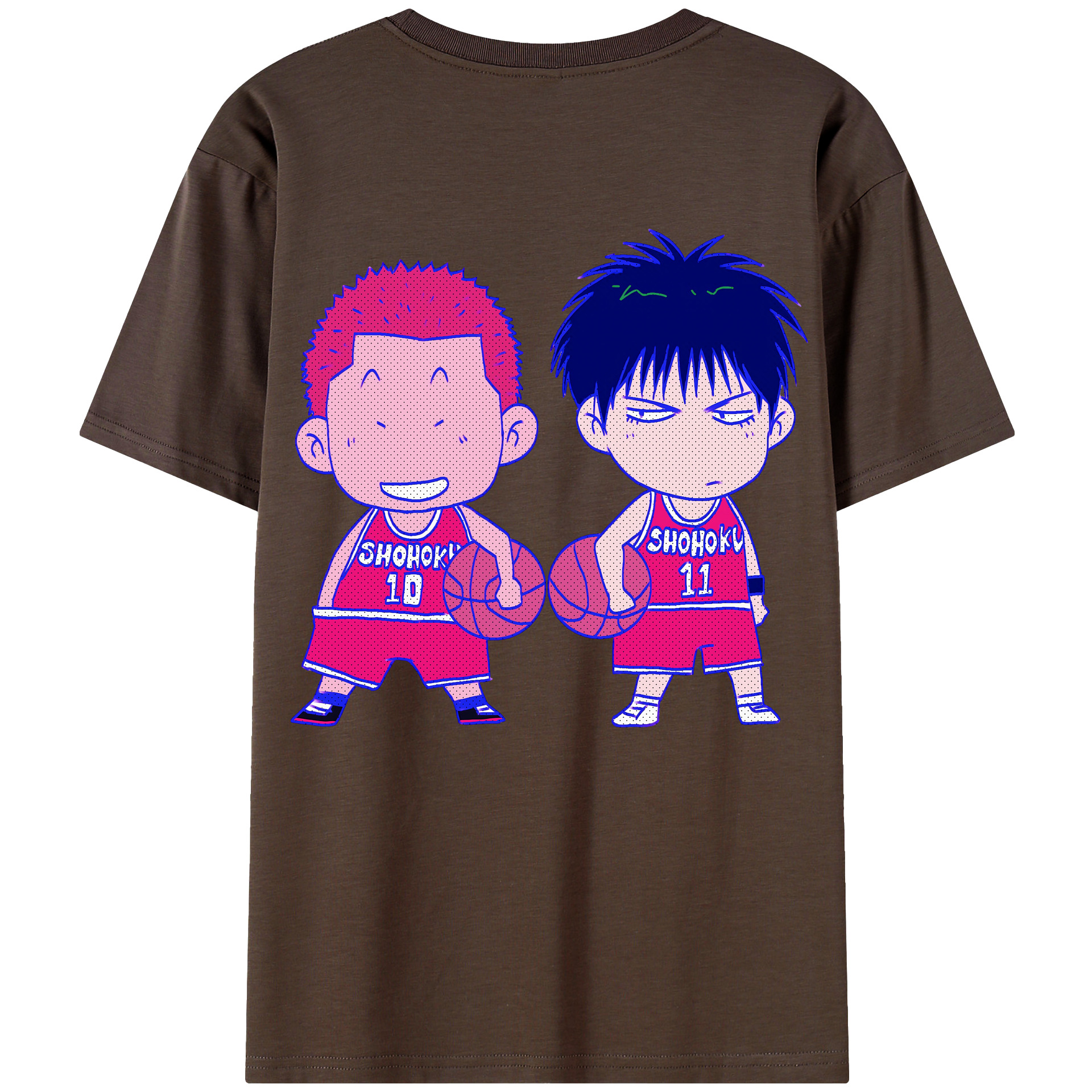 SLAM DUNK／スラムダンク 綿100％半袖Tシャツ（背面プリント）