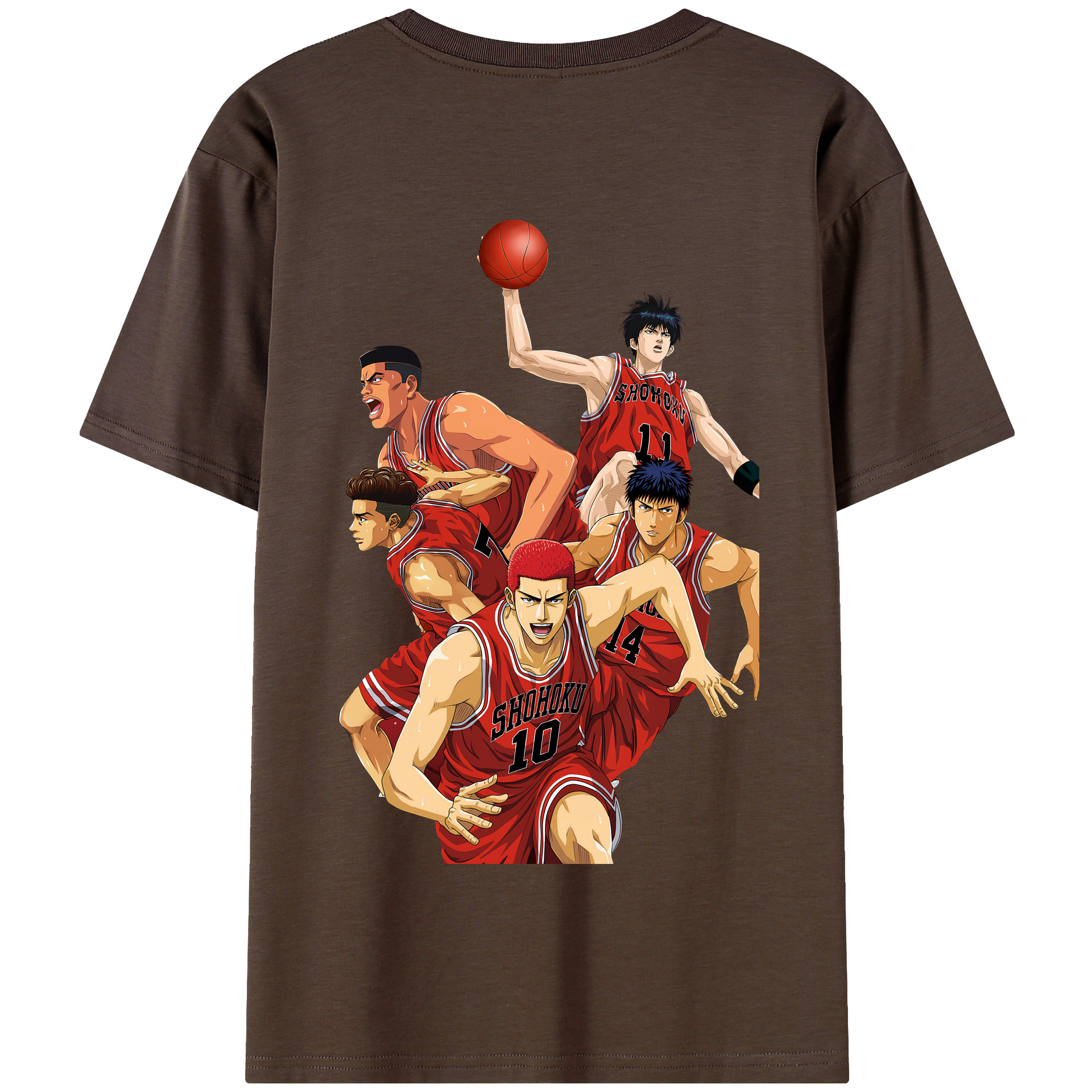SLAM DUNK／スラムダンク 綿100％半袖Tシャツ（背面プリント）