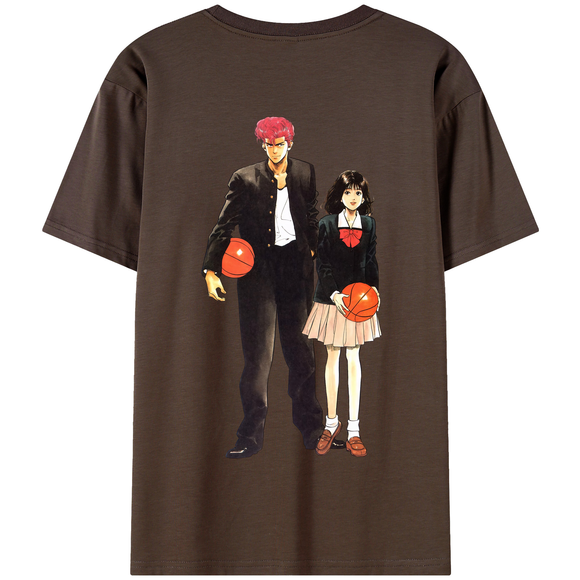 SLAM DUNK／スラムダンク 綿100％半袖Tシャツ（背面プリント）