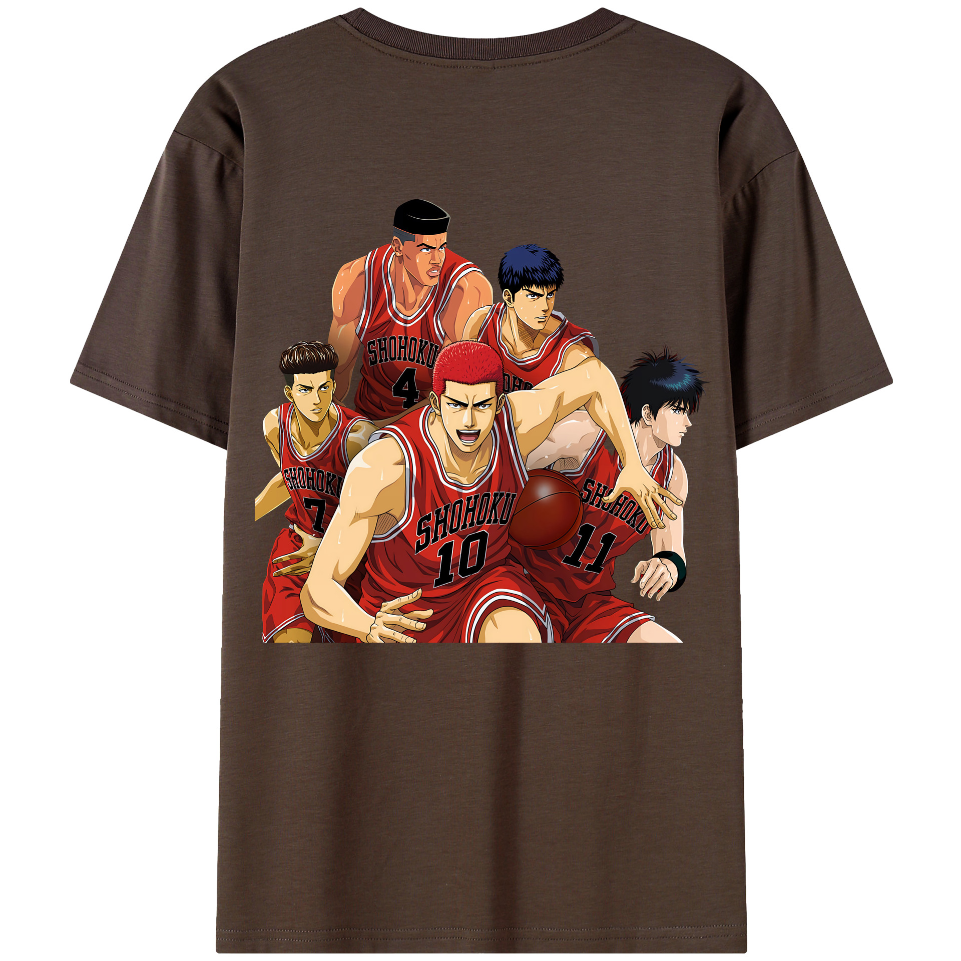 SLAM DUNK／スラムダンク 綿100％半袖Tシャツ（背面プリント）