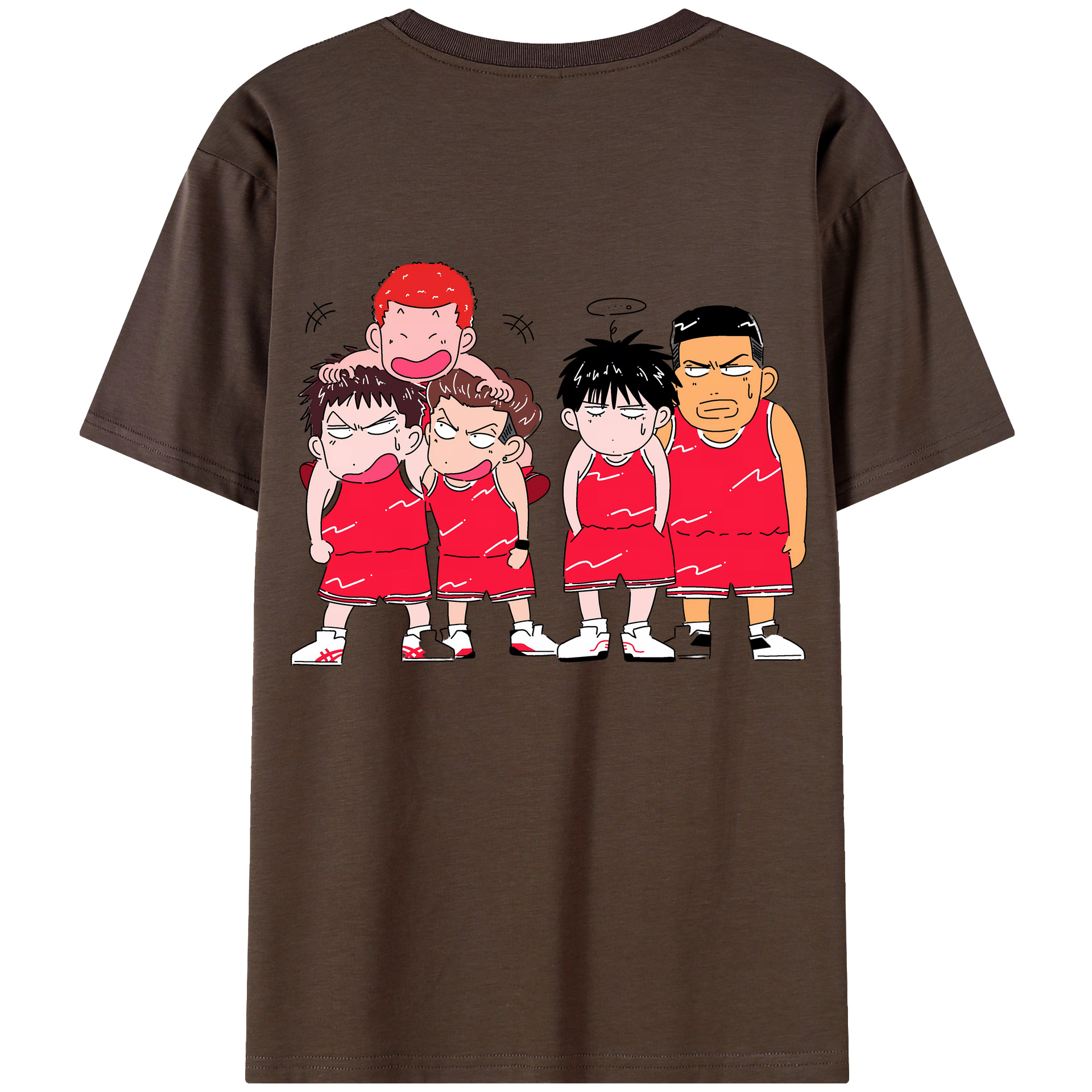 SLAM DUNK／スラムダンク 綿100％半袖Tシャツ（背面プリント）