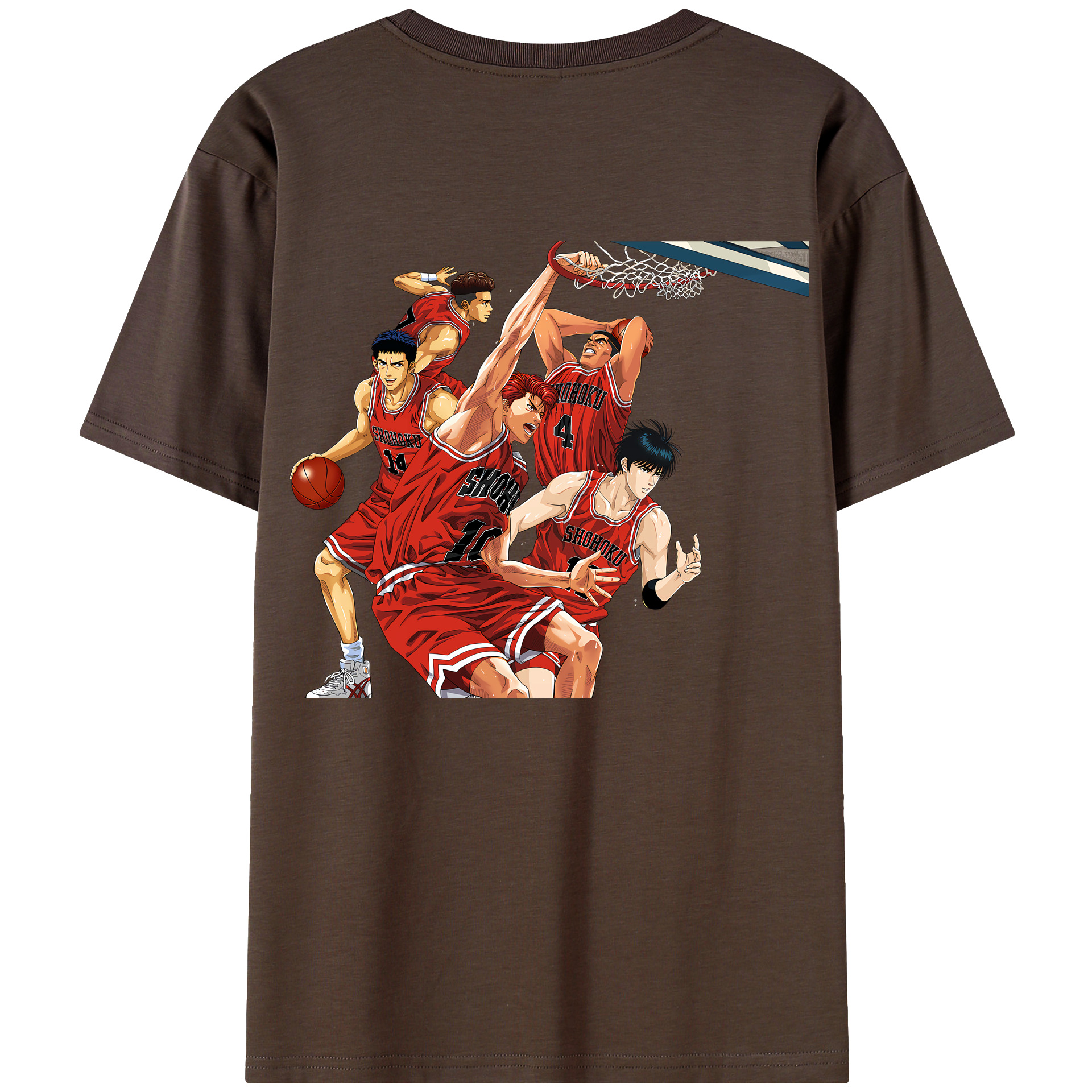 SLAM DUNK／スラムダンク 綿100％半袖Tシャツ（背面プリント）