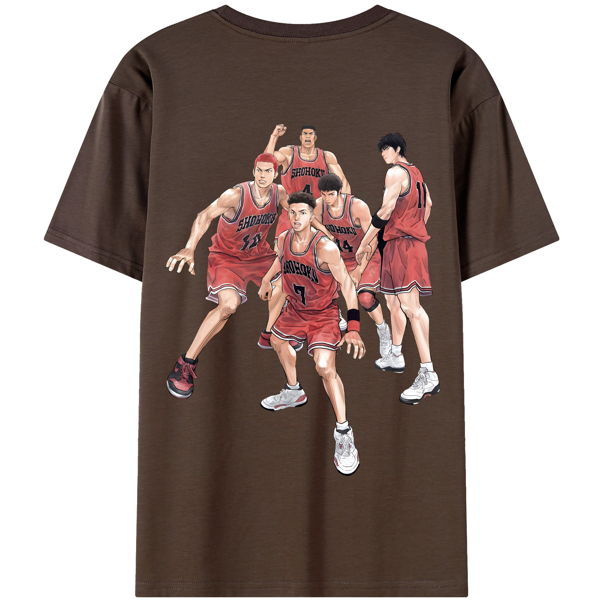 SLAM DUNK／スラムダンク 綿100％半袖Tシャツ（背面プリント）