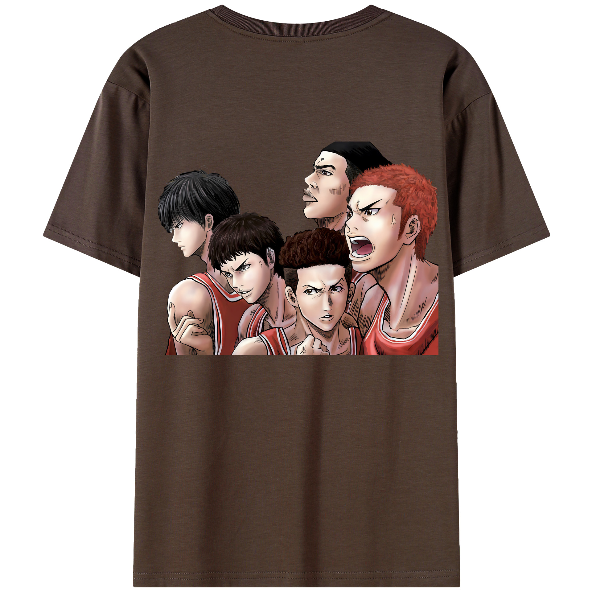 SLAM DUNK／スラムダンク 綿100％半袖Tシャツ（背面プリント）