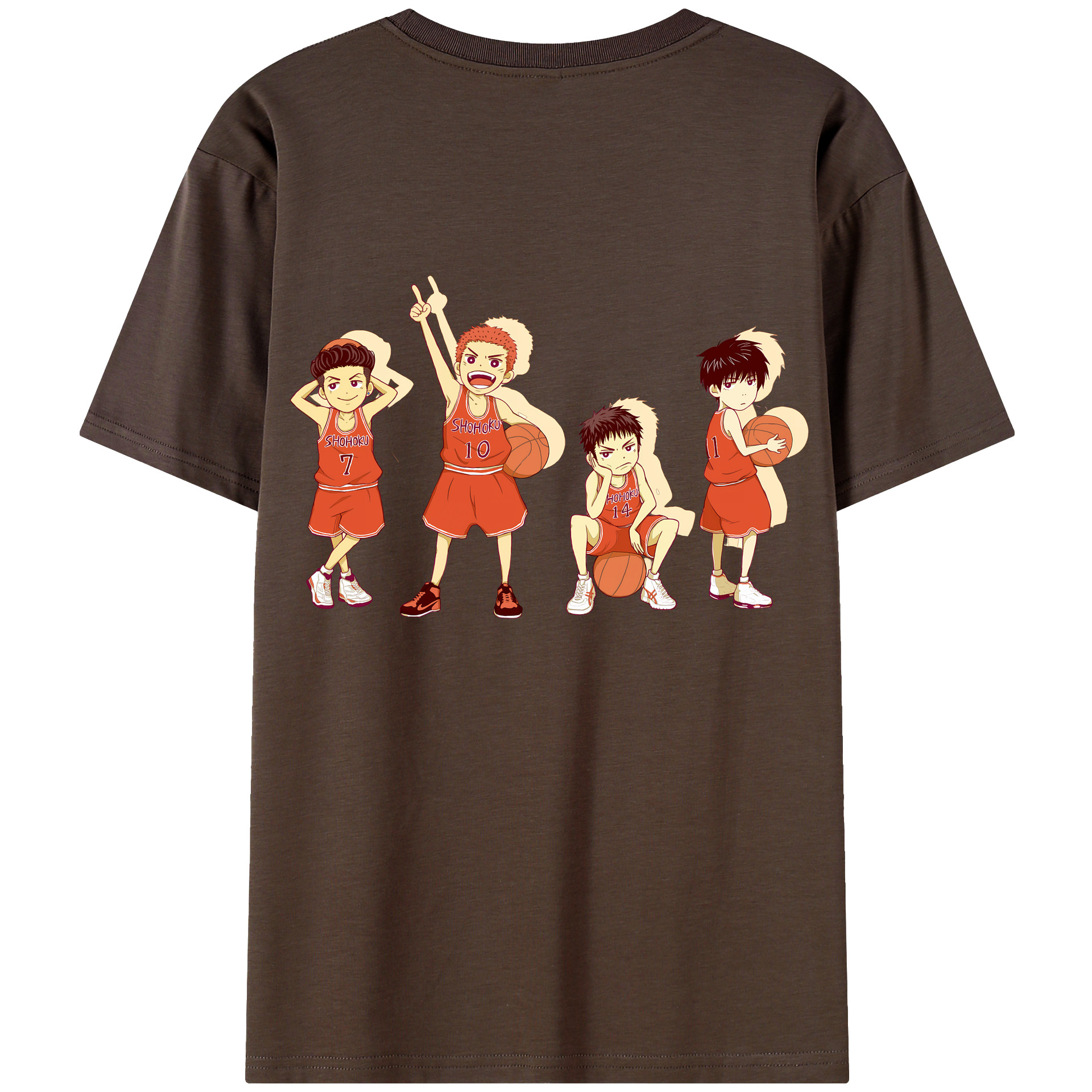 SLAM DUNK／スラムダンク 綿100％半袖Tシャツ（背面プリント）