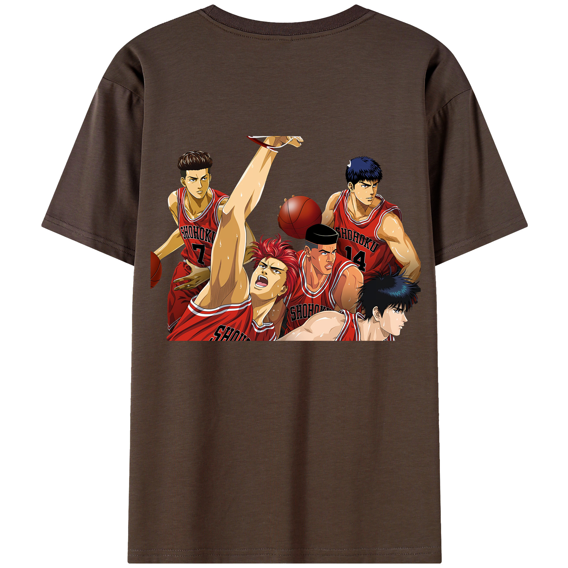 SLAM DUNK／スラムダンク 綿100％半袖Tシャツ（背面プリント）