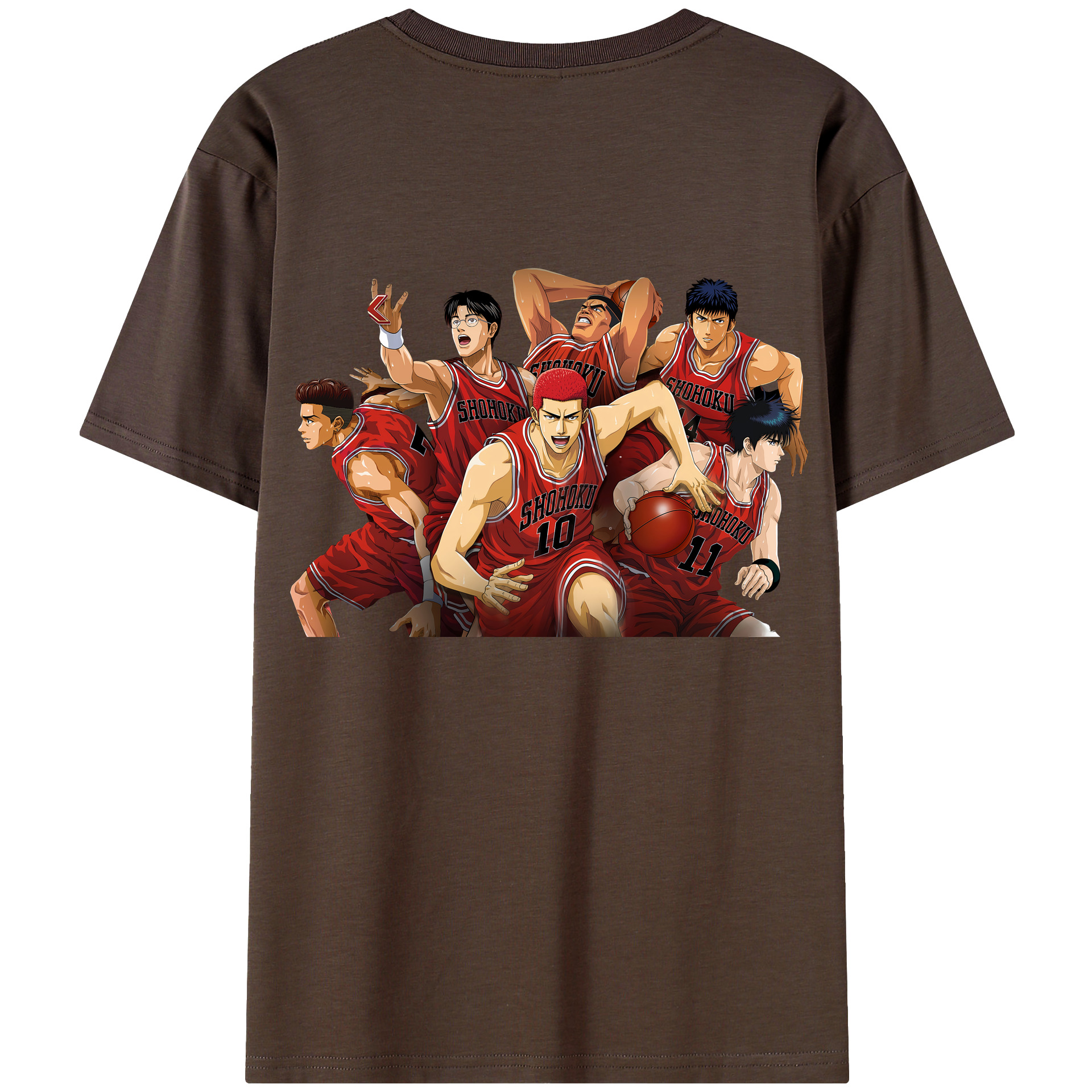 SLAM DUNK／スラムダンク 綿100％半袖Tシャツ（背面プリント）