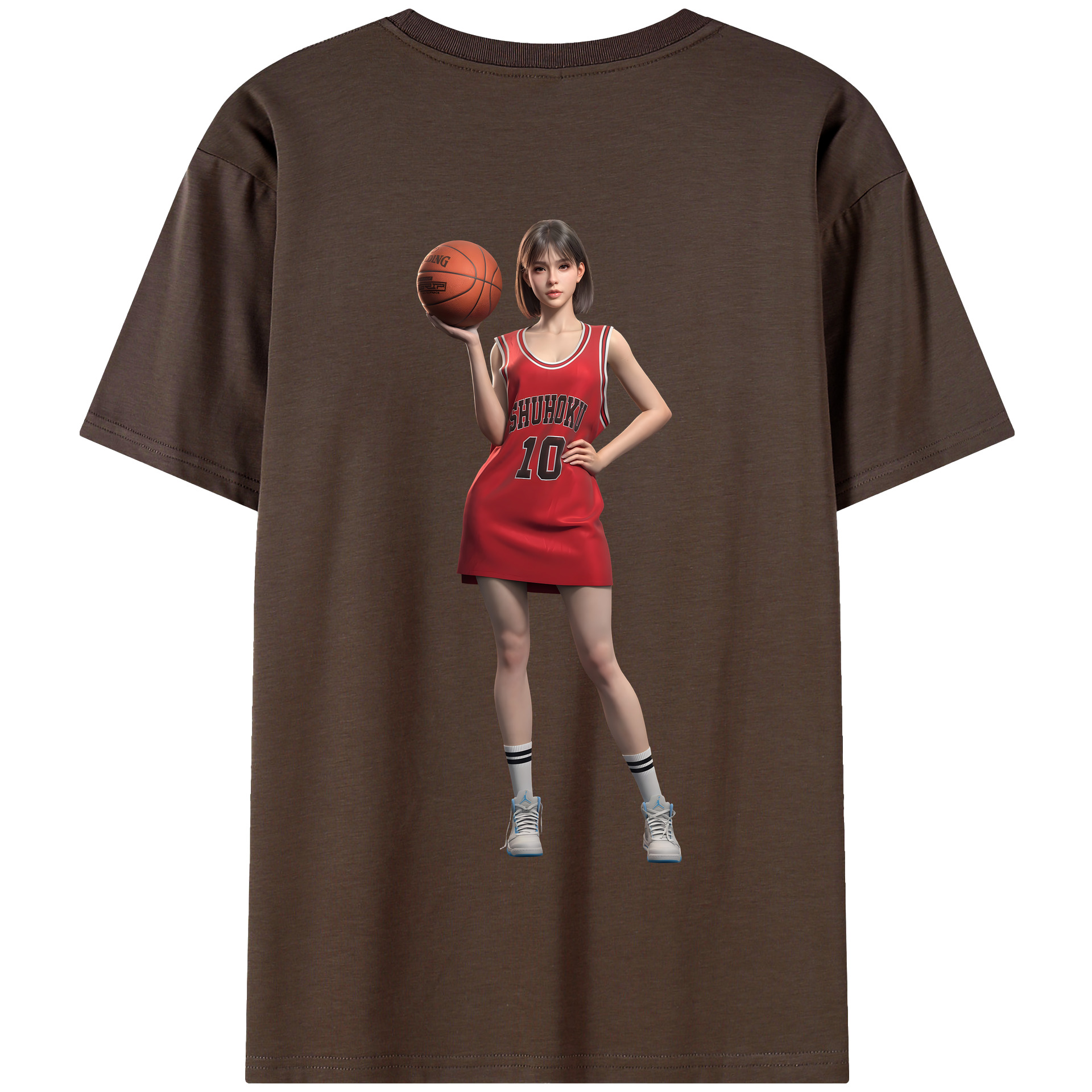 SLAM DUNK／スラムダンク 綿100％半袖Tシャツ（背面プリント）