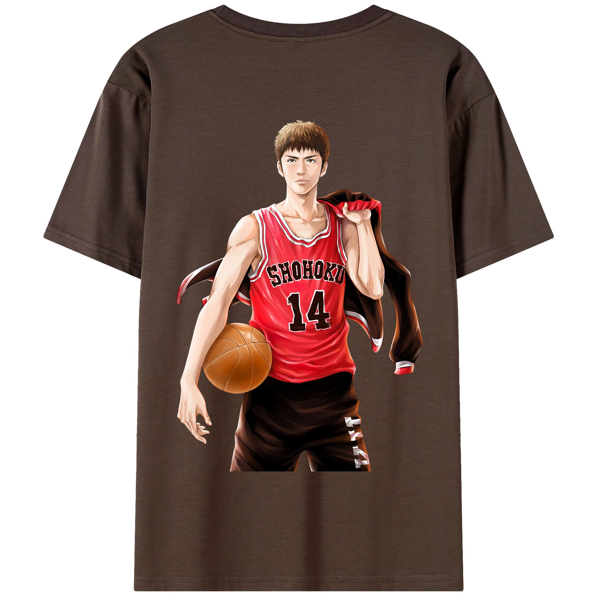 SLAM DUNK／スラムダンク 綿100％半袖Tシャツ（背面プリント）