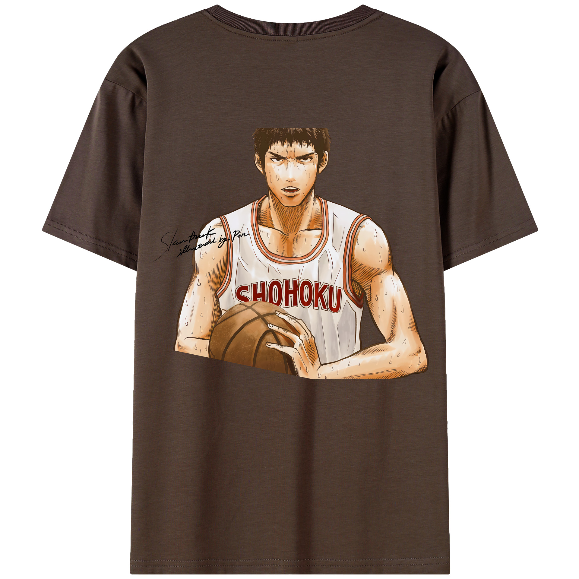 SLAM DUNK／スラムダンク 綿100％半袖Tシャツ（背面プリント）