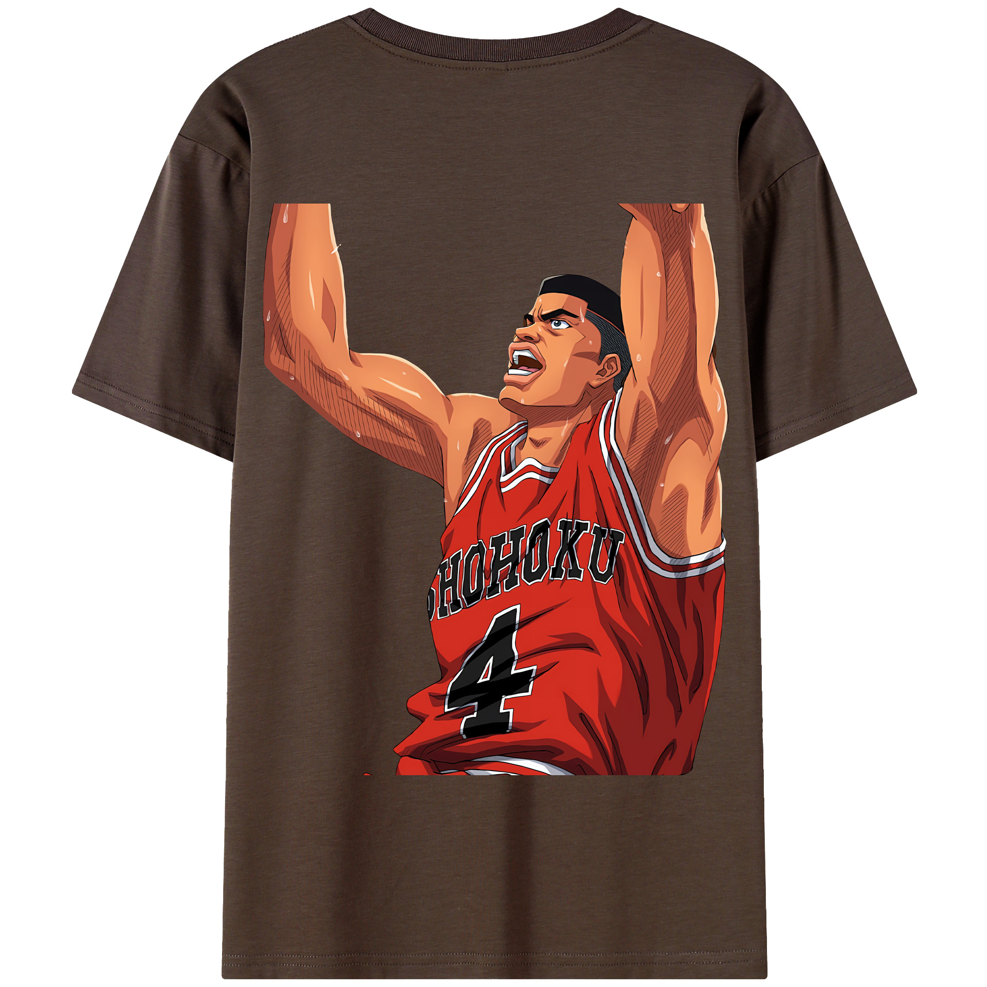 SLAM DUNK／スラムダンク 綿100％半袖Tシャツ（背面プリント）