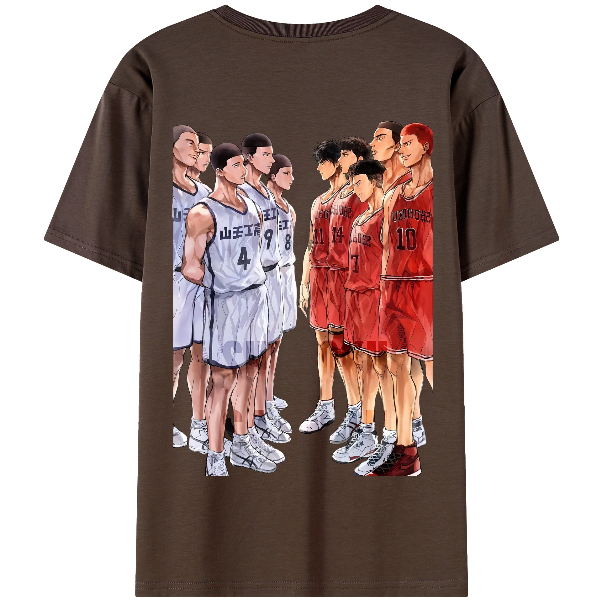 SLAM DUNK／スラムダンク 綿100％半袖Tシャツ（背面プリント）