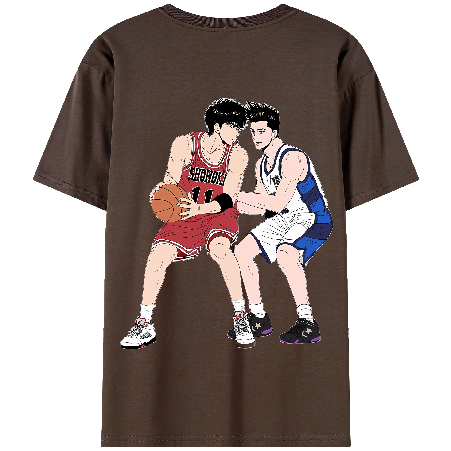 SLAM DUNK／スラムダンク 綿100％半袖Tシャツ（背面プリント）