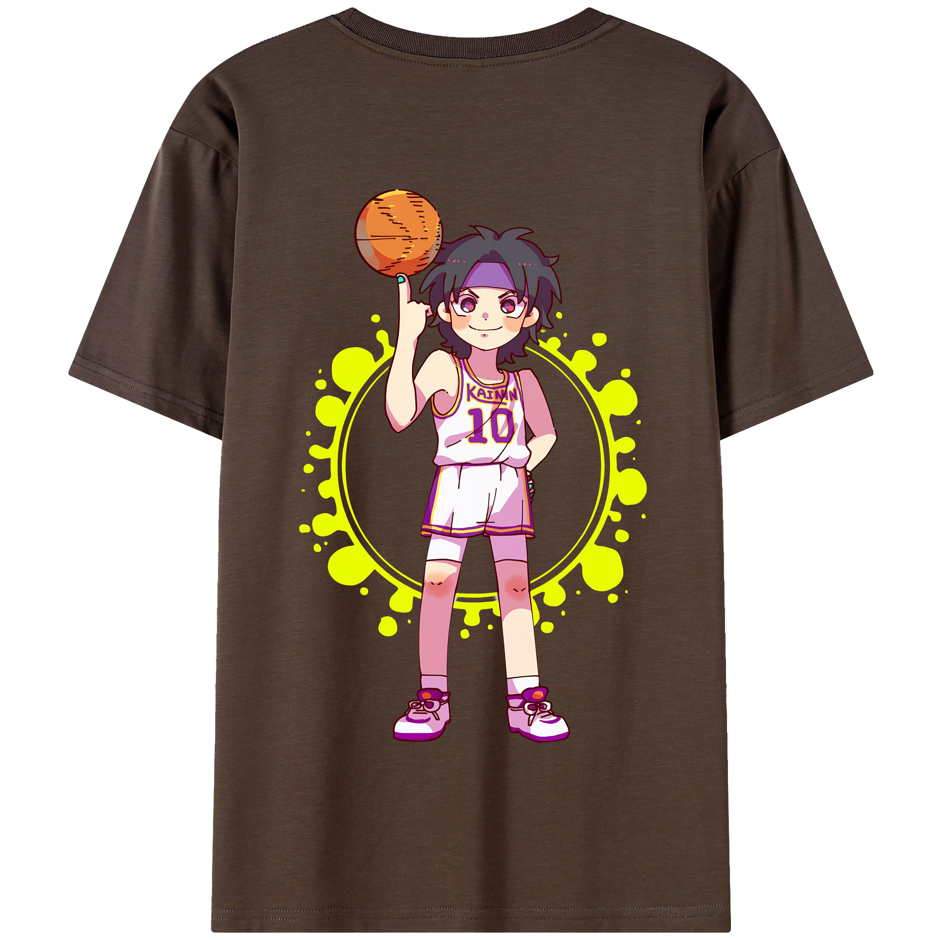 SLAM DUNK／スラムダンク 綿100％半袖Tシャツ（背面プリント）