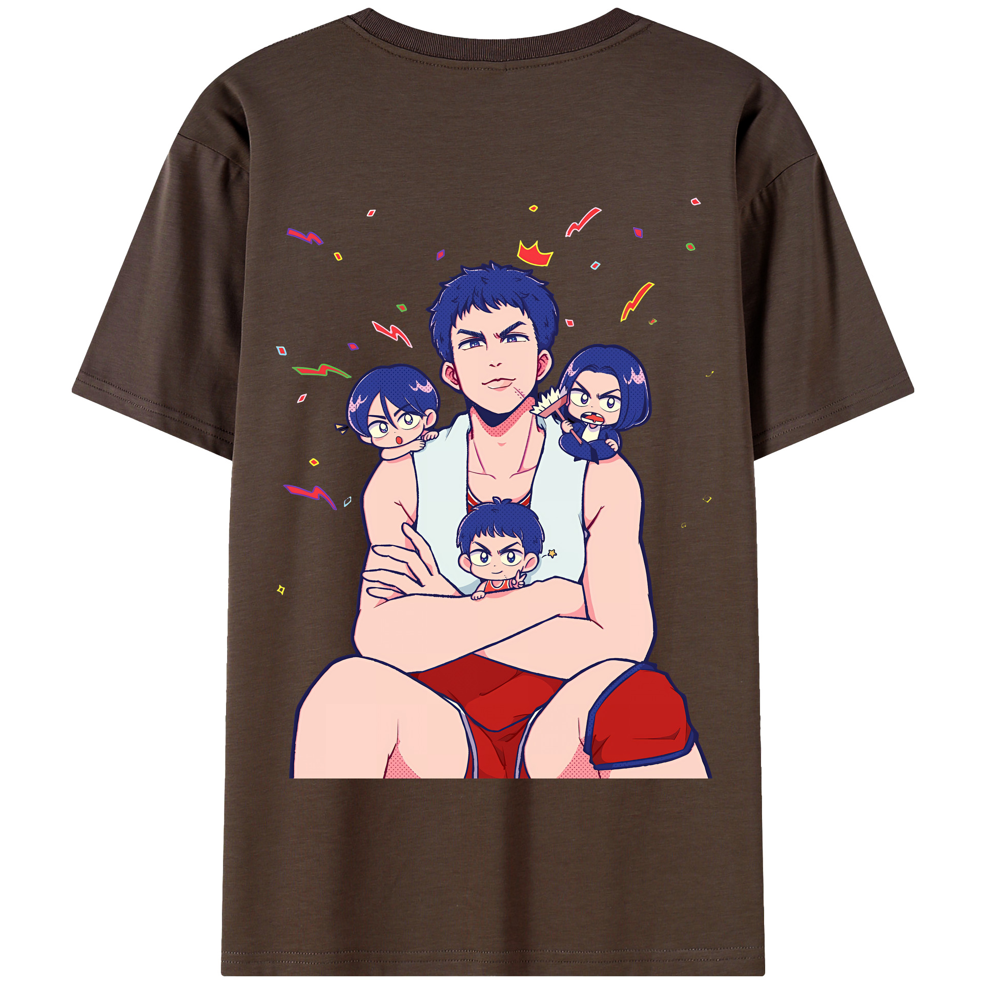 SLAM DUNK／スラムダンク 綿100％半袖Tシャツ（背面プリント）
