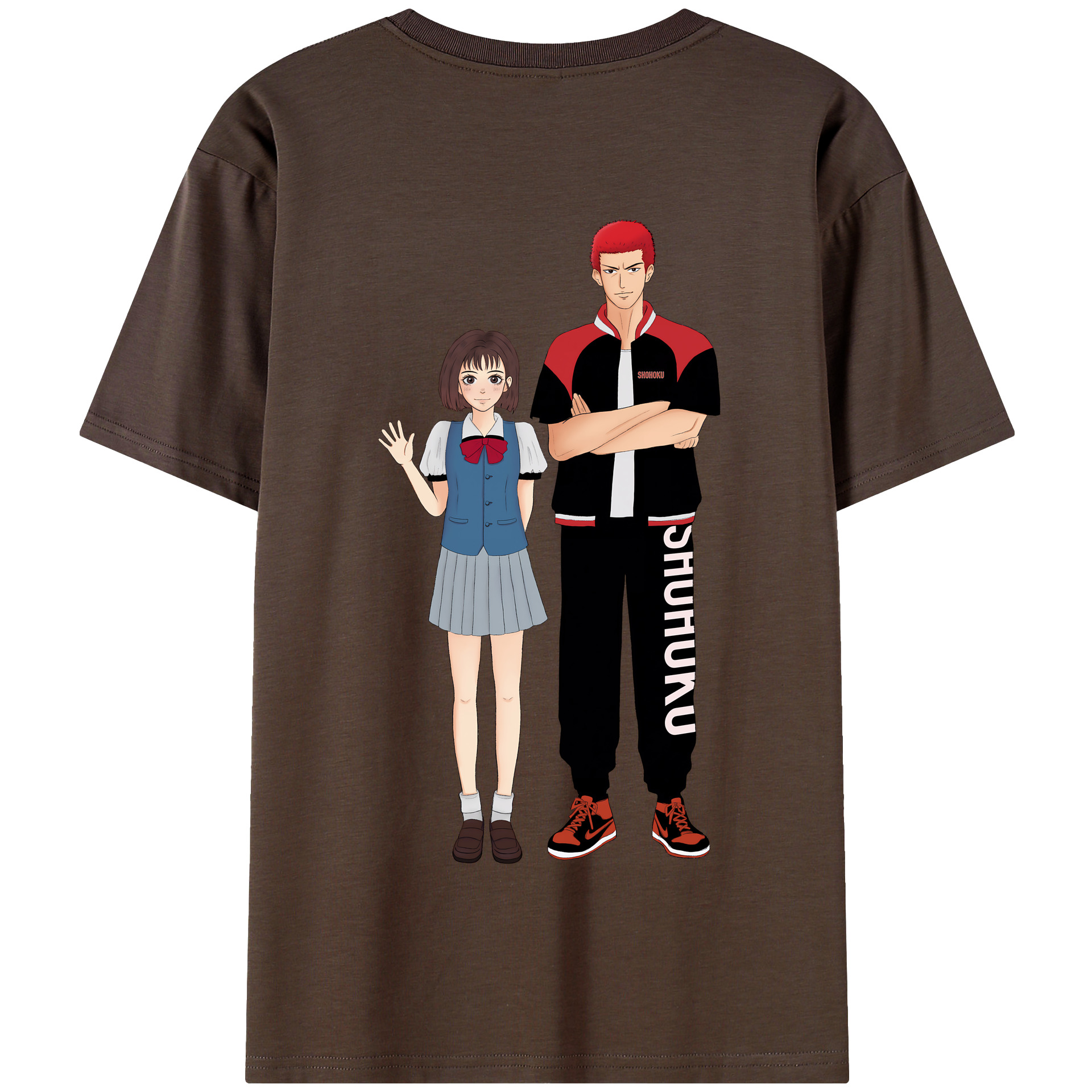 SLAM DUNK／スラムダンク 綿100％半袖Tシャツ（背面プリント）
