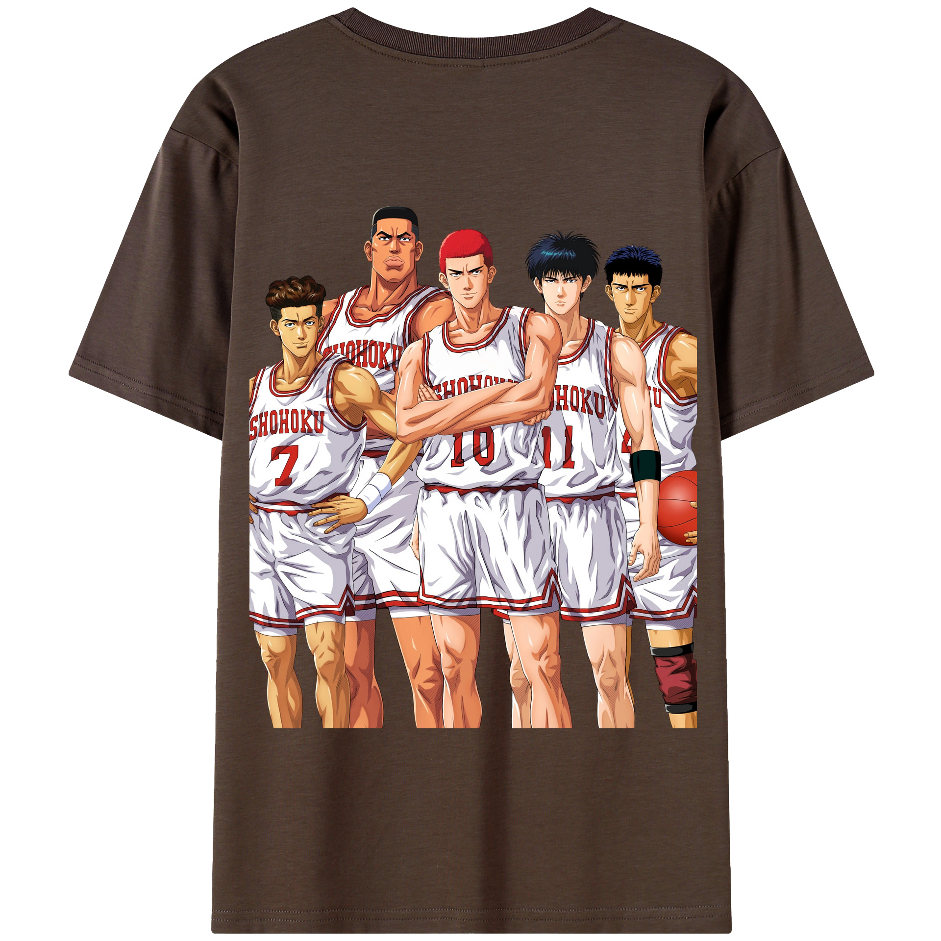 SLAM DUNK／スラムダンク 綿100％半袖Tシャツ（背面プリント）