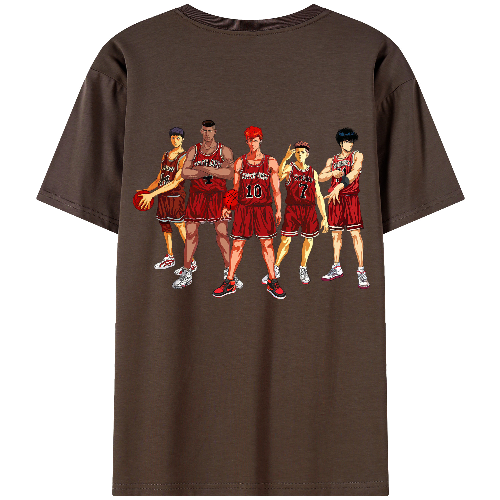 SLAM DUNK／スラムダンク 綿100％半袖Tシャツ（背面プリント）