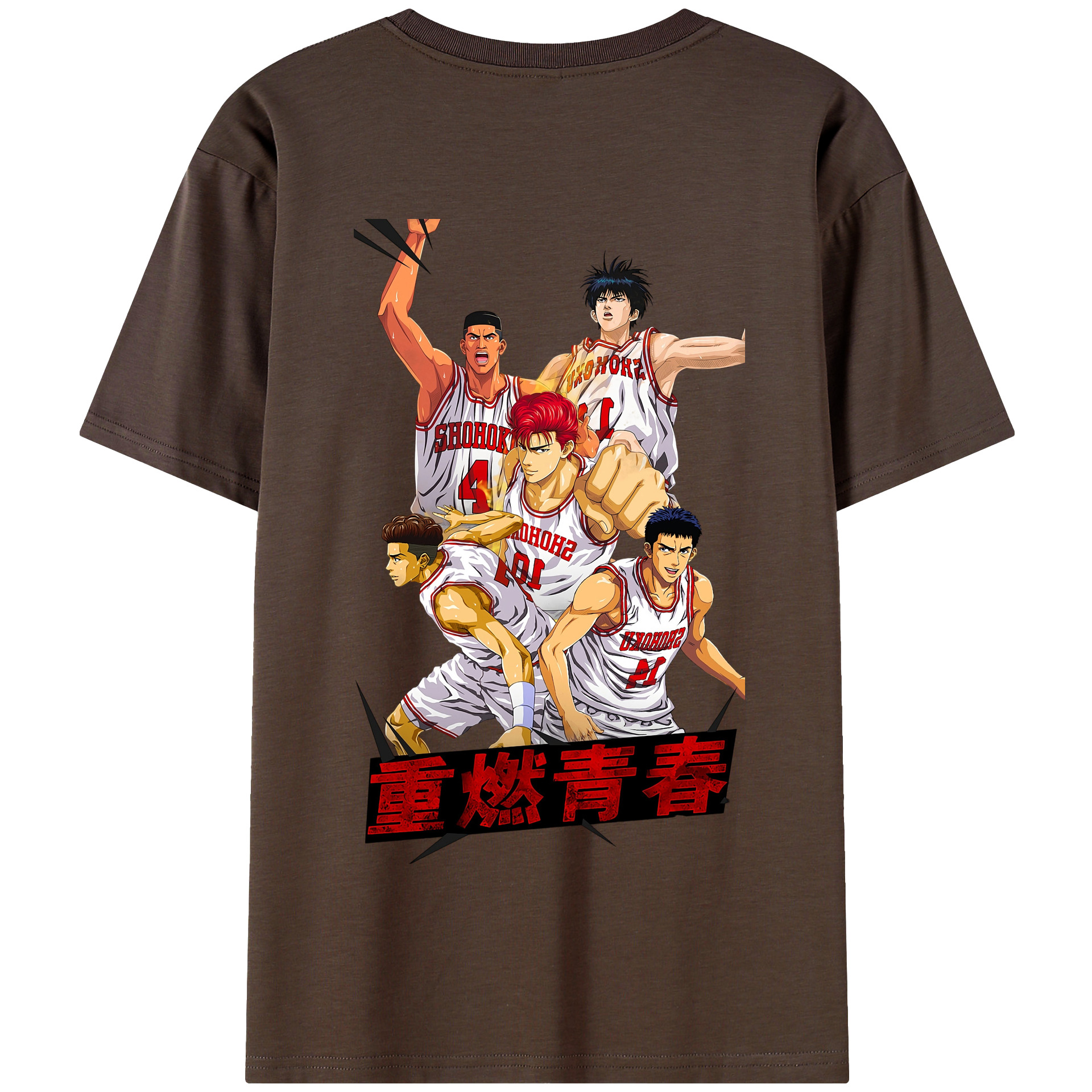 SLAM DUNK／スラムダンク 綿100％半袖Tシャツ（背面プリント）