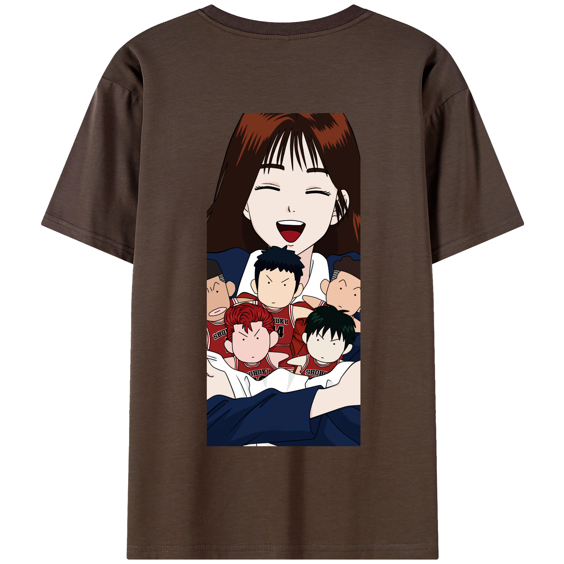 SLAM DUNK／スラムダンク 綿100％半袖Tシャツ（背面プリント）