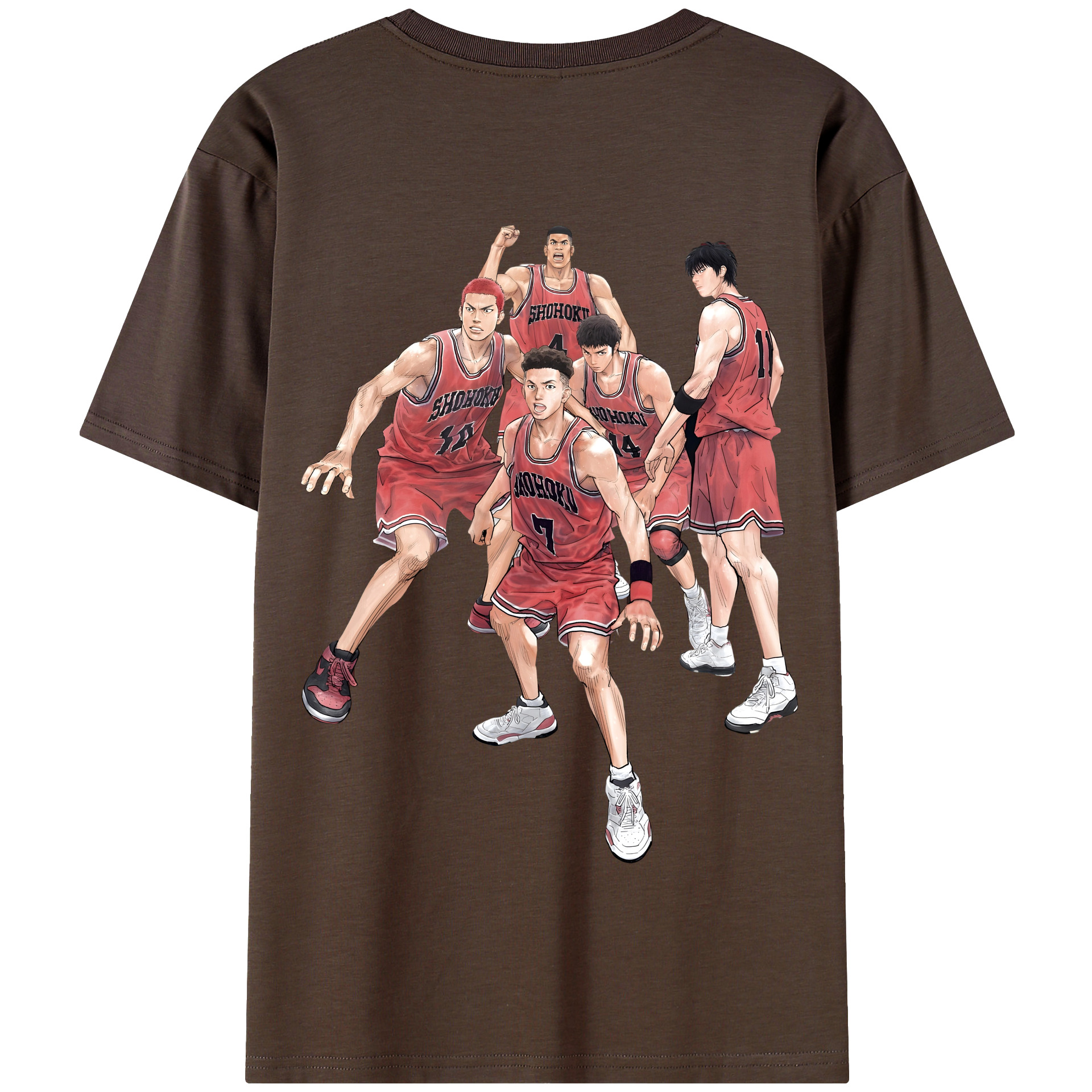 SLAM DUNK／スラムダンク 綿100％半袖Tシャツ（背面プリント）