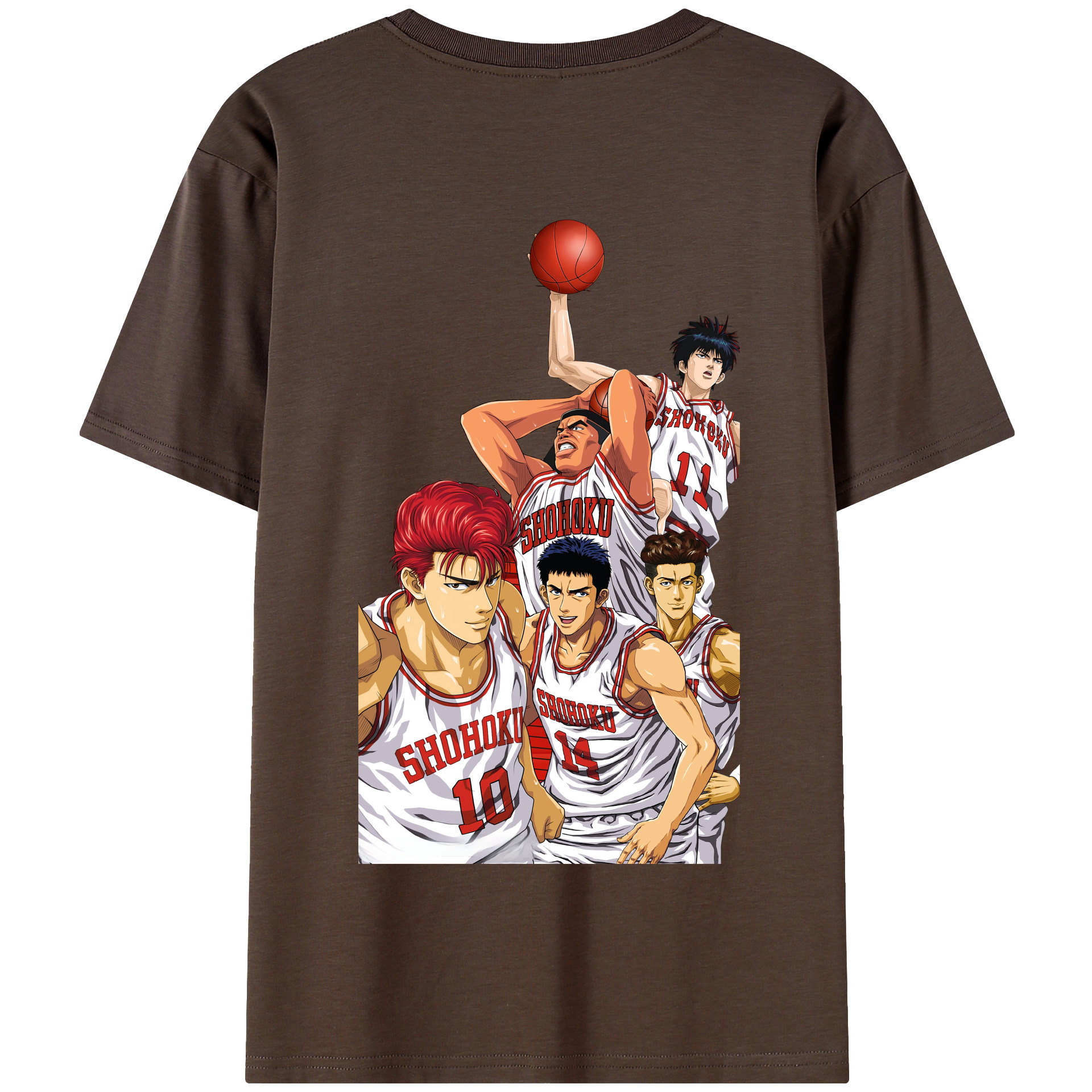 SLAM DUNK／スラムダンク 綿100％半袖Tシャツ（背面プリント）