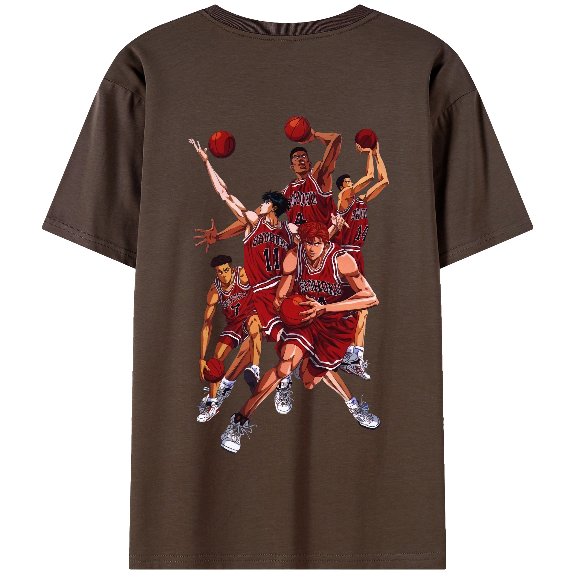 SLAM DUNK／スラムダンク 綿100％半袖Tシャツ（背面プリント）