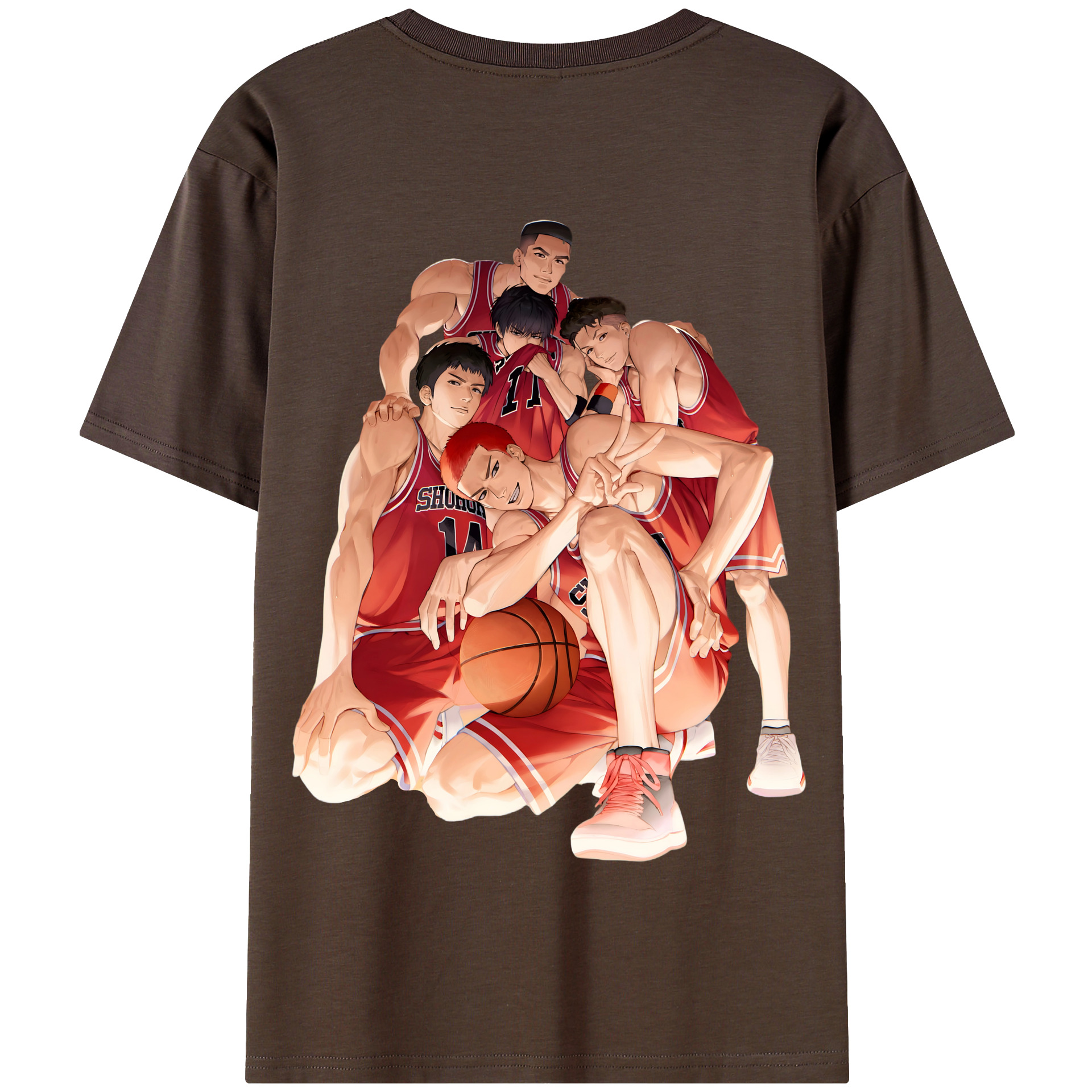SLAM DUNK／スラムダンク 綿100％半袖Tシャツ（背面プリント）