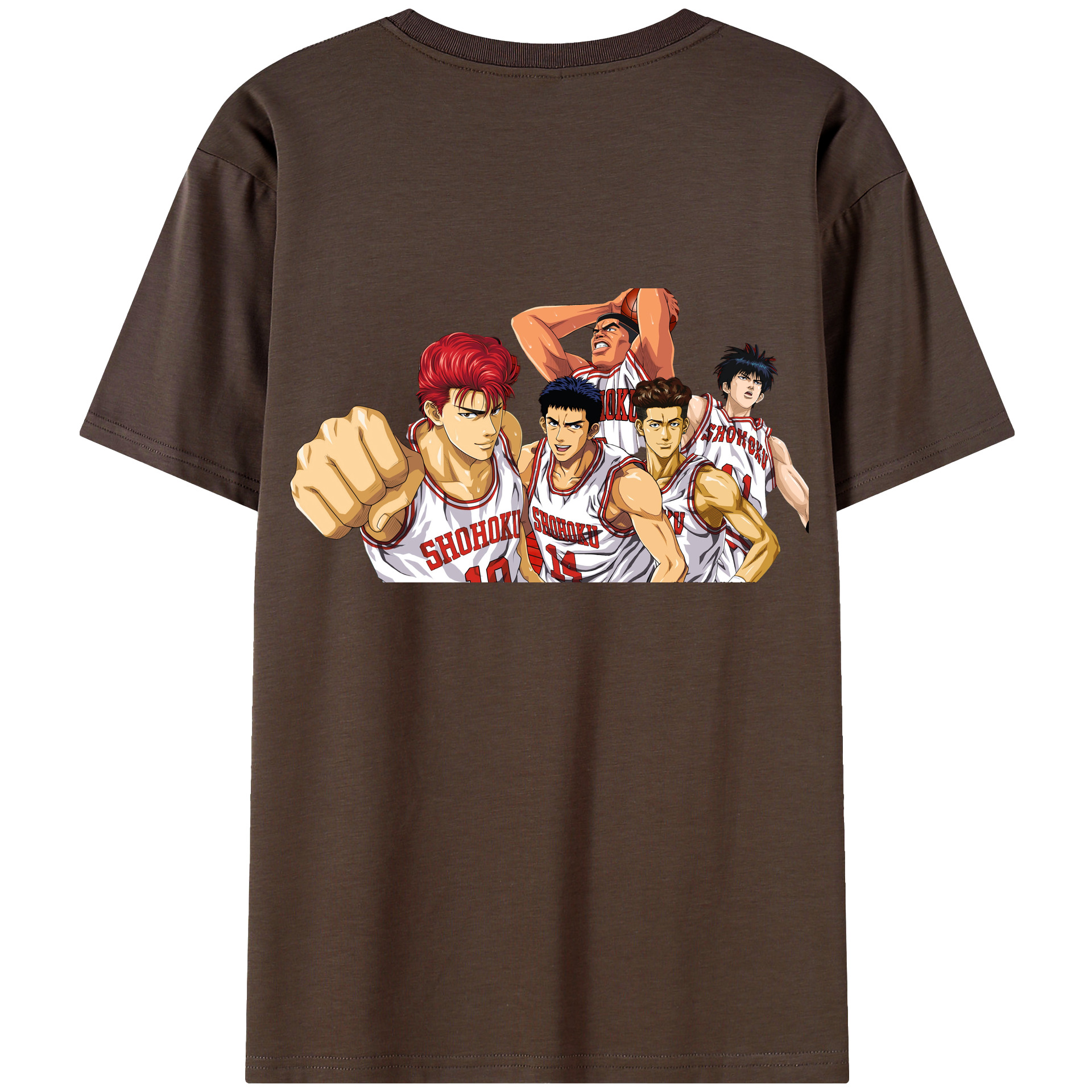 SLAM DUNK／スラムダンク 綿100％半袖Tシャツ（背面プリント）