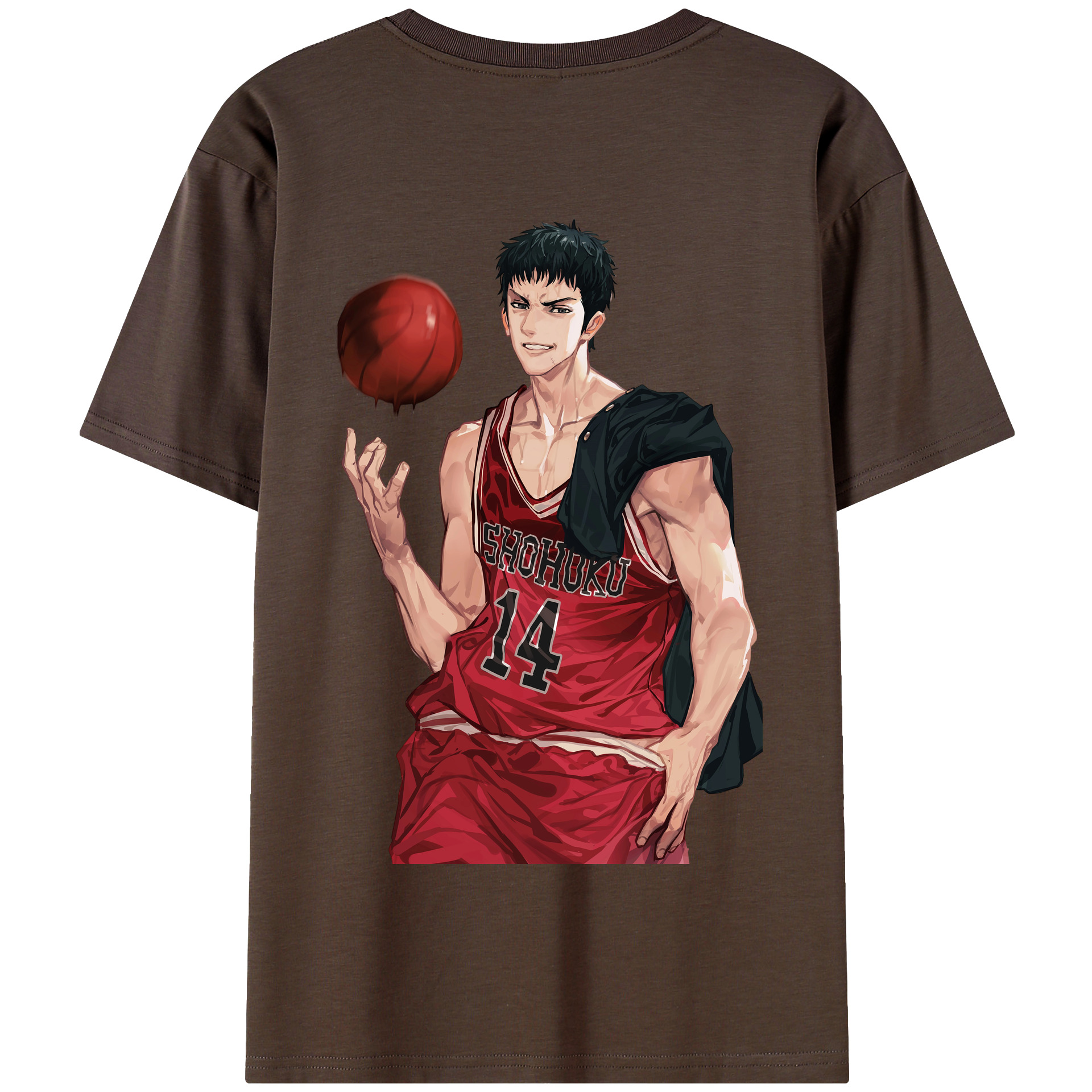 SLAM DUNK／スラムダンク 綿100％半袖Tシャツ（背面プリント）