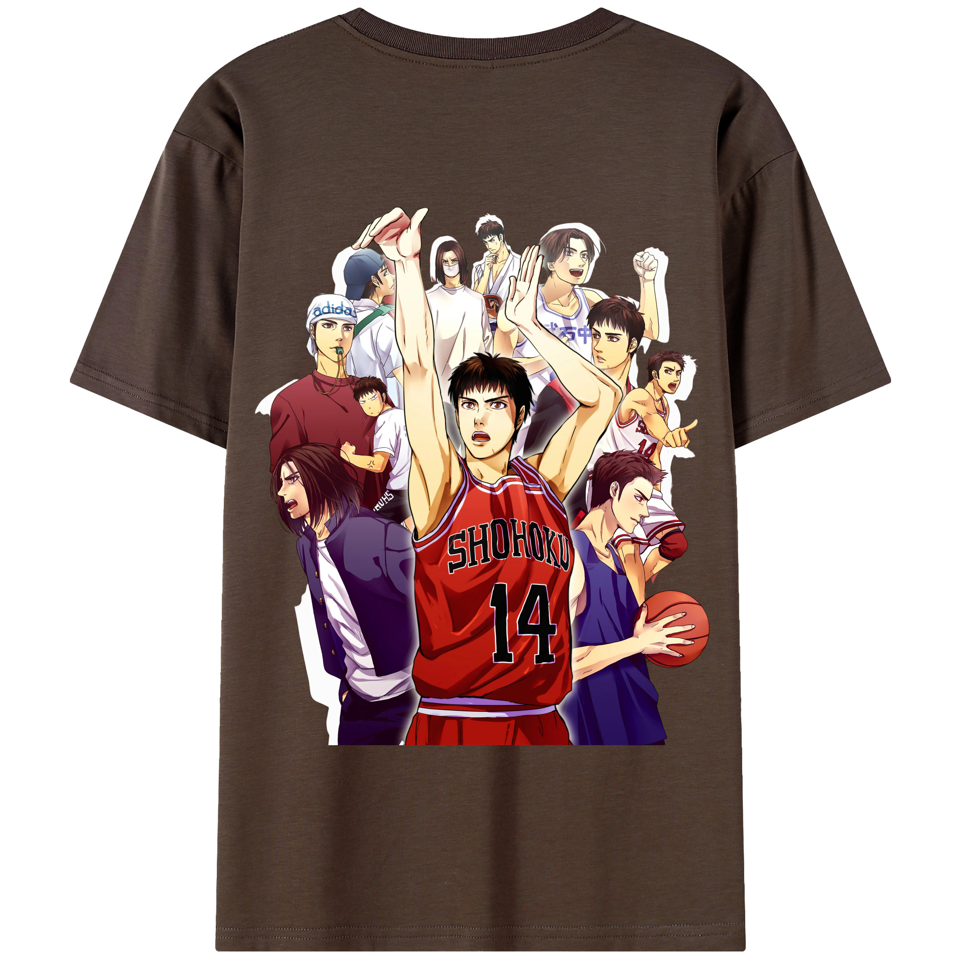 SLAM DUNK／スラムダンク 綿100％半袖Tシャツ（背面プリント）