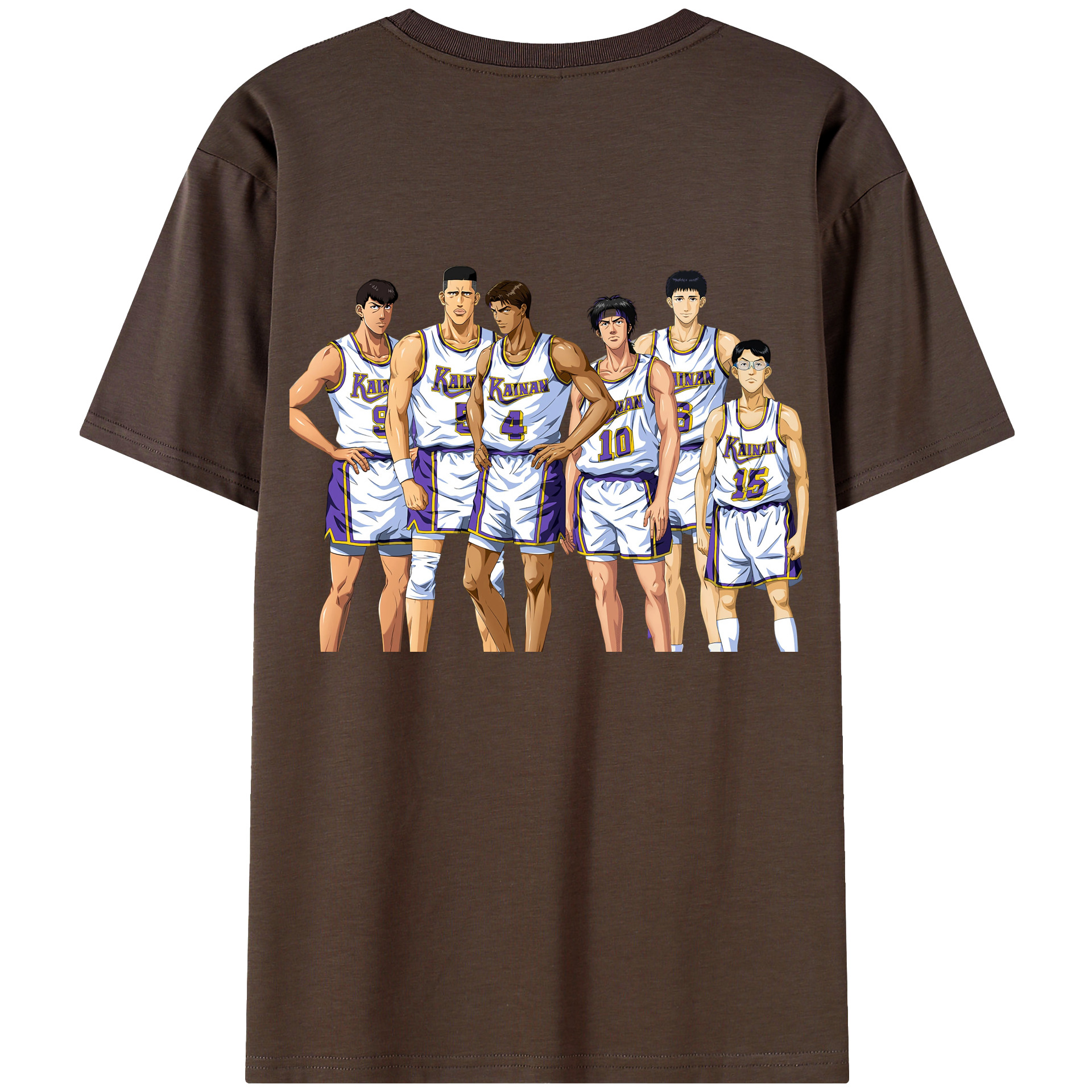 SLAM DUNK／スラムダンク 綿100％半袖Tシャツ（背面プリント）
