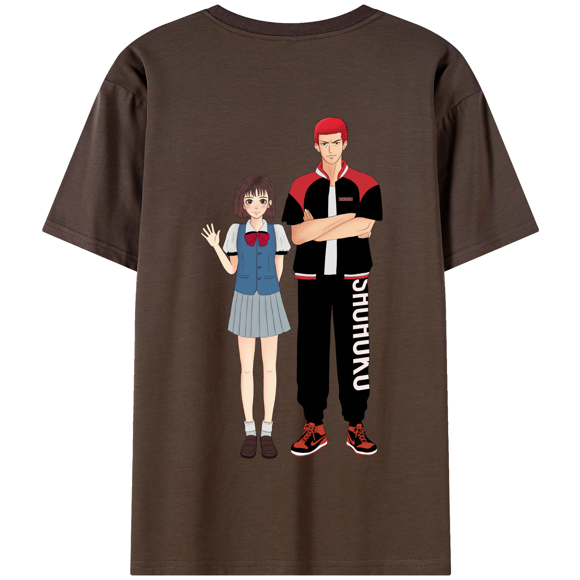 SLAM DUNK／スラムダンク 綿100％半袖Tシャツ（背面プリント）