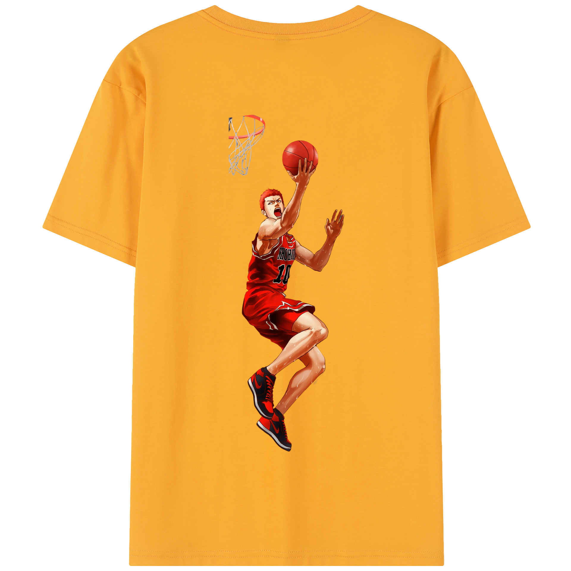 SLAM DUNK／スラムダンク 綿100％半袖Tシャツ（背面プリント）