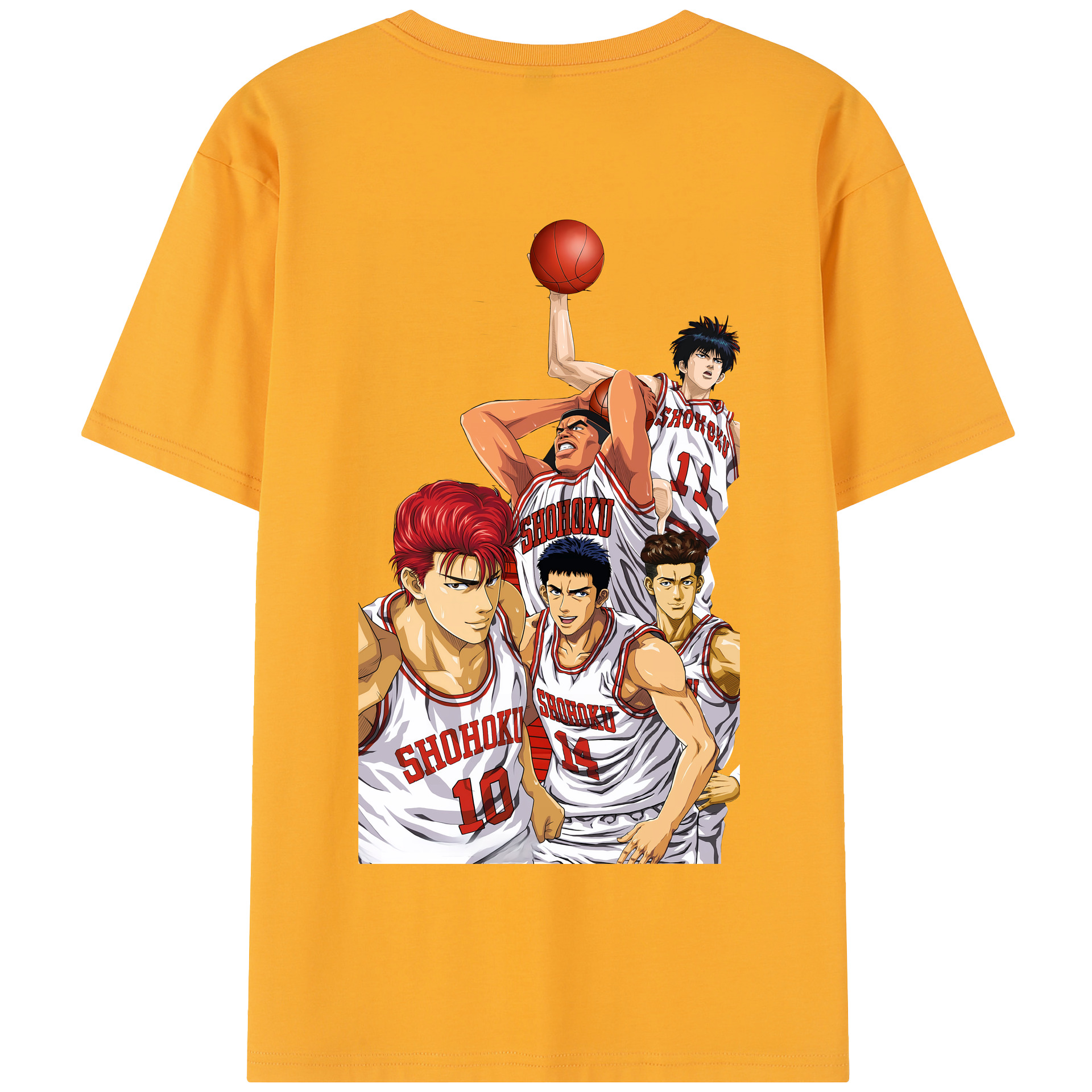 SLAM DUNK／スラムダンク 綿100％半袖Tシャツ（背面プリント）