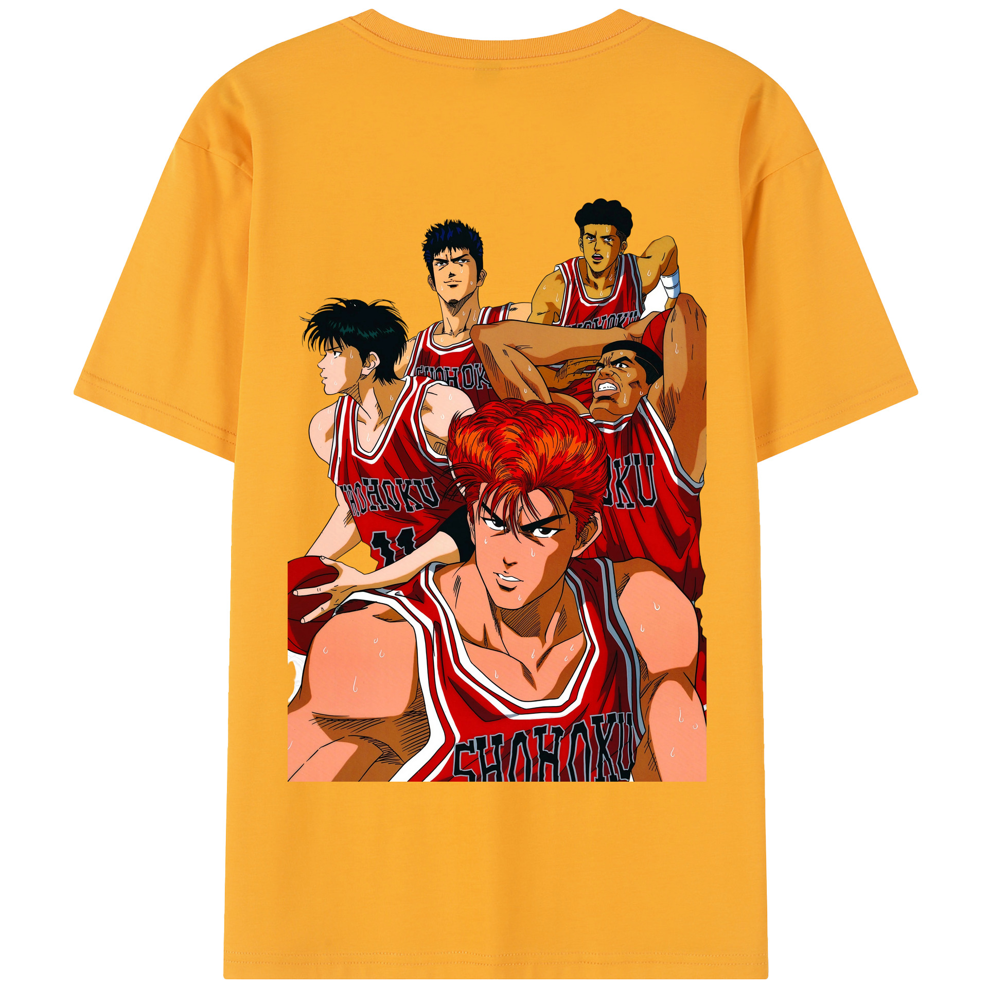 SLAM DUNK／スラムダンク 綿100％半袖Tシャツ（背面プリント）