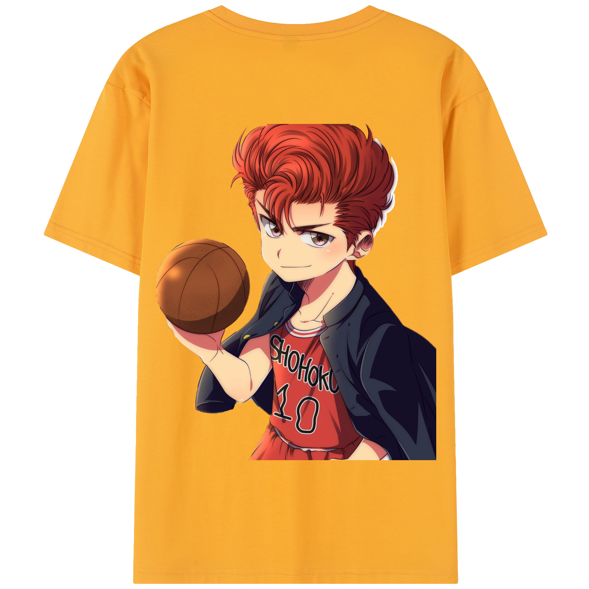 SLAM DUNK／スラムダンク 綿100％半袖Tシャツ（背面プリント）