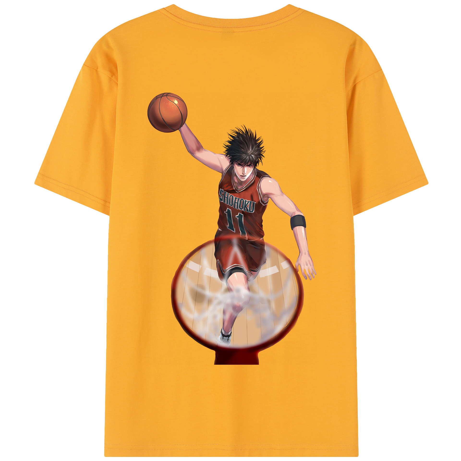 SLAM DUNK／スラムダンク 綿100％半袖Tシャツ（背面プリント）