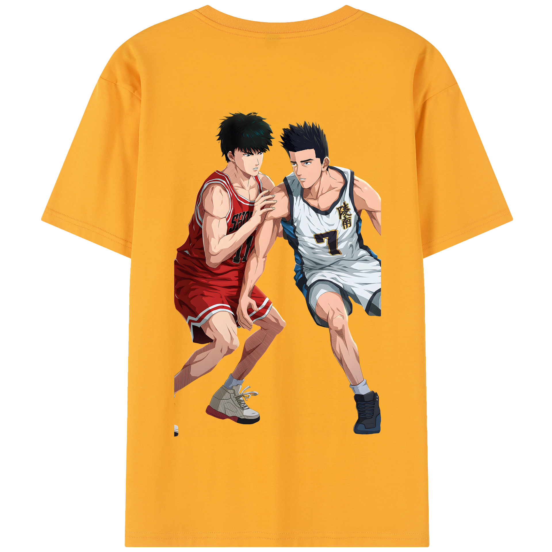 SLAM DUNK／スラムダンク 綿100％半袖Tシャツ（背面プリント）
